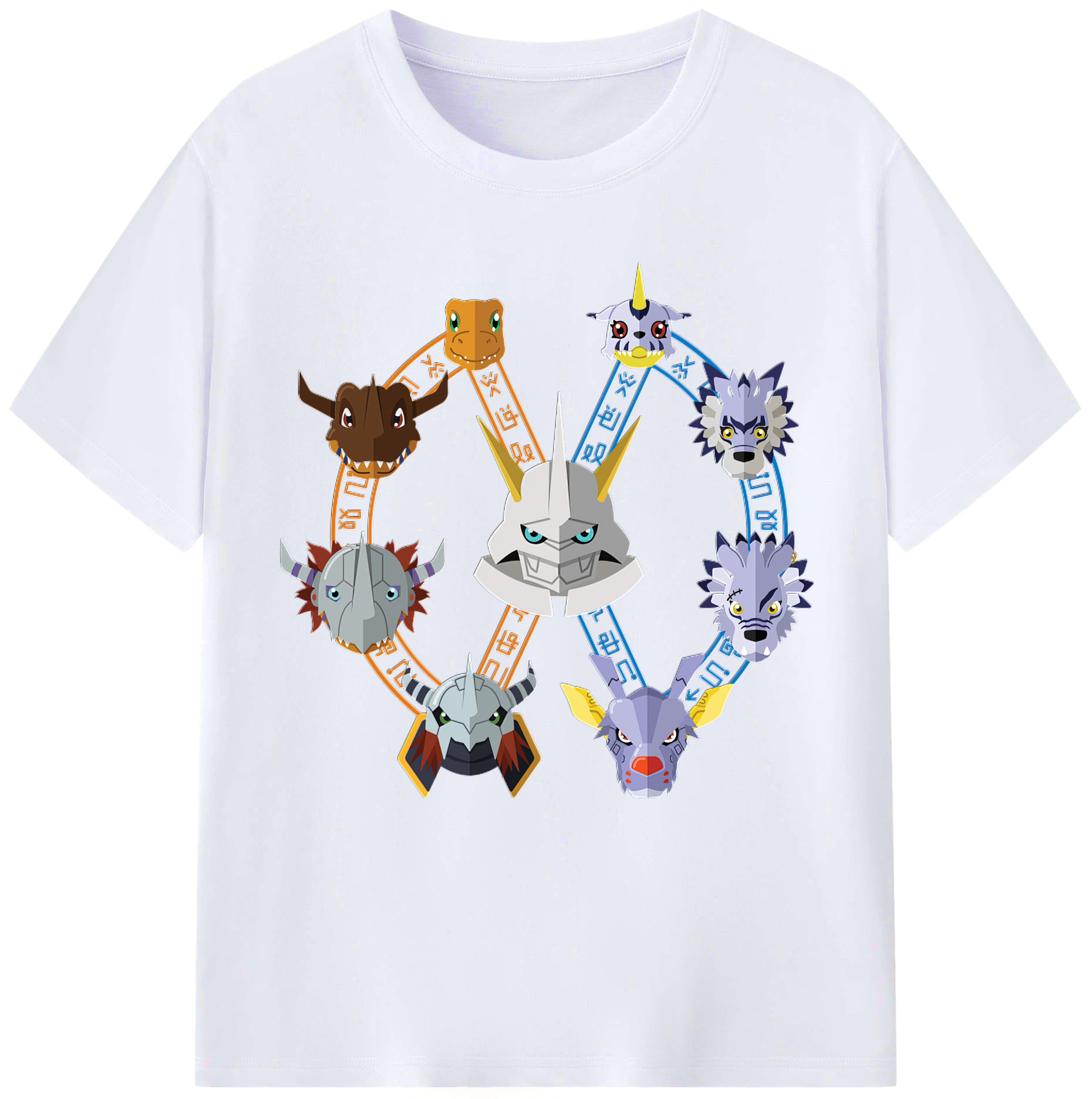 （画像用） Digimon デジタルモンスター/デジモン レディースカジュアルプリントTシャツ（綿100％）