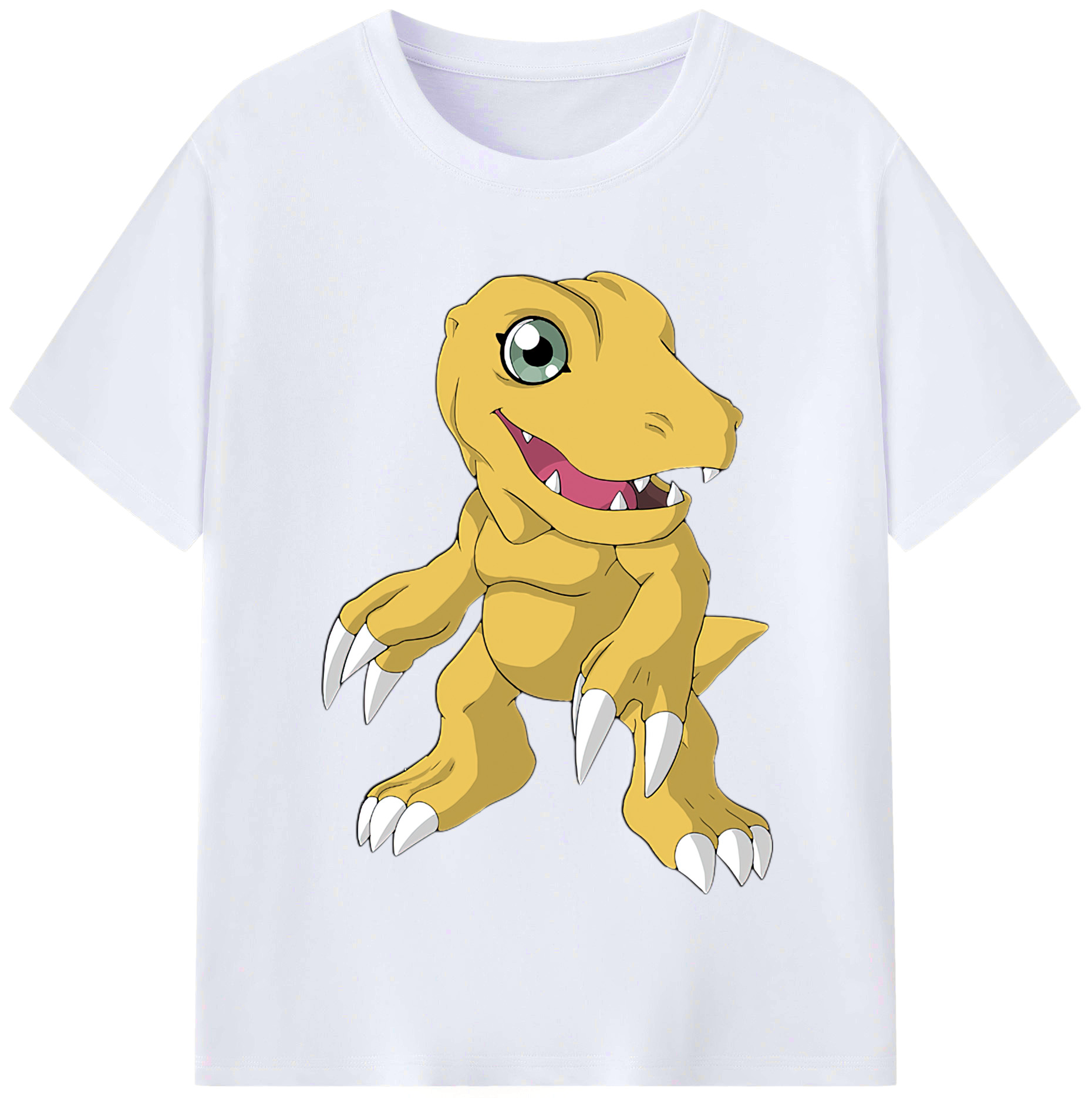 （画像用） Digimon デジタルモンスター/デジモン レディースカジュアルプリントTシャツ（綿100％）