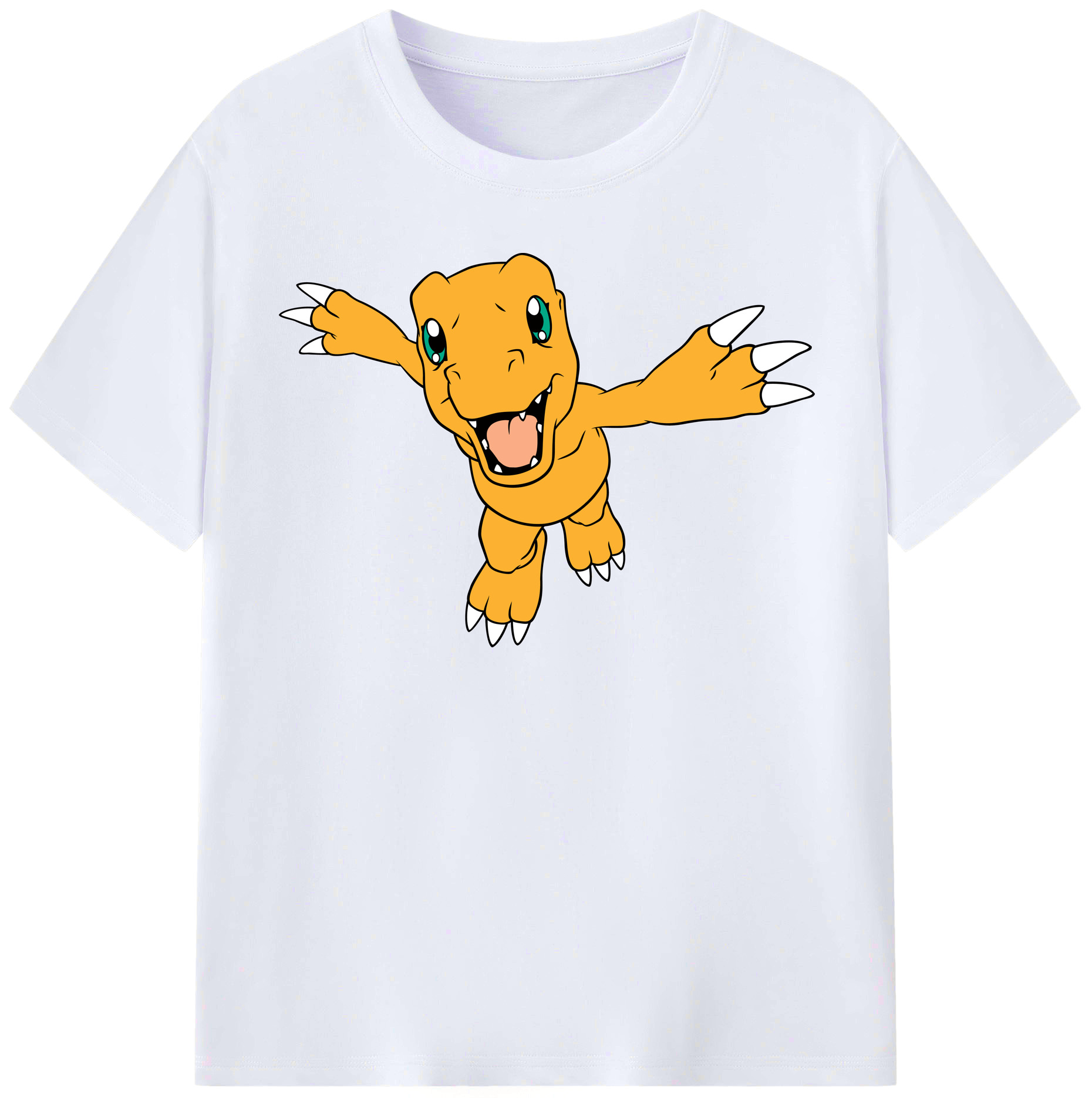 （画像用） Digimon デジタルモンスター/デジモン レディースカジュアルプリントTシャツ（綿100％）