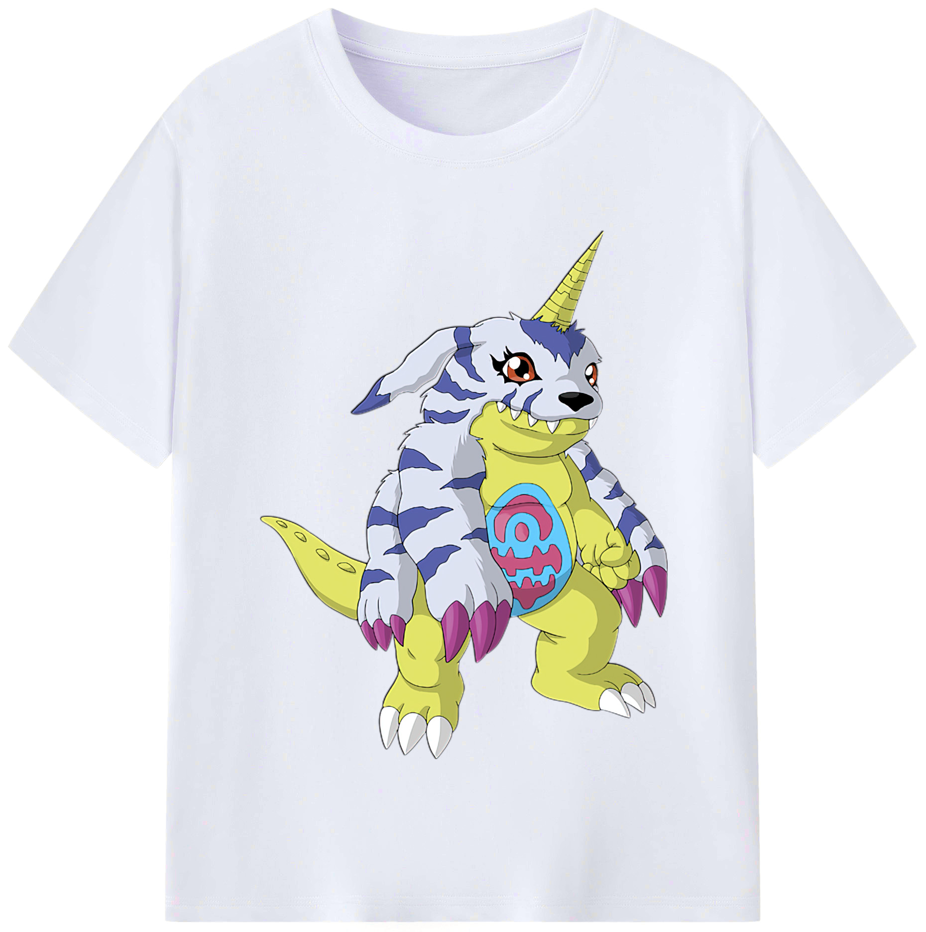 （画像用） Digimon デジタルモンスター/デジモン レディースカジュアルプリントTシャツ（綿100％）