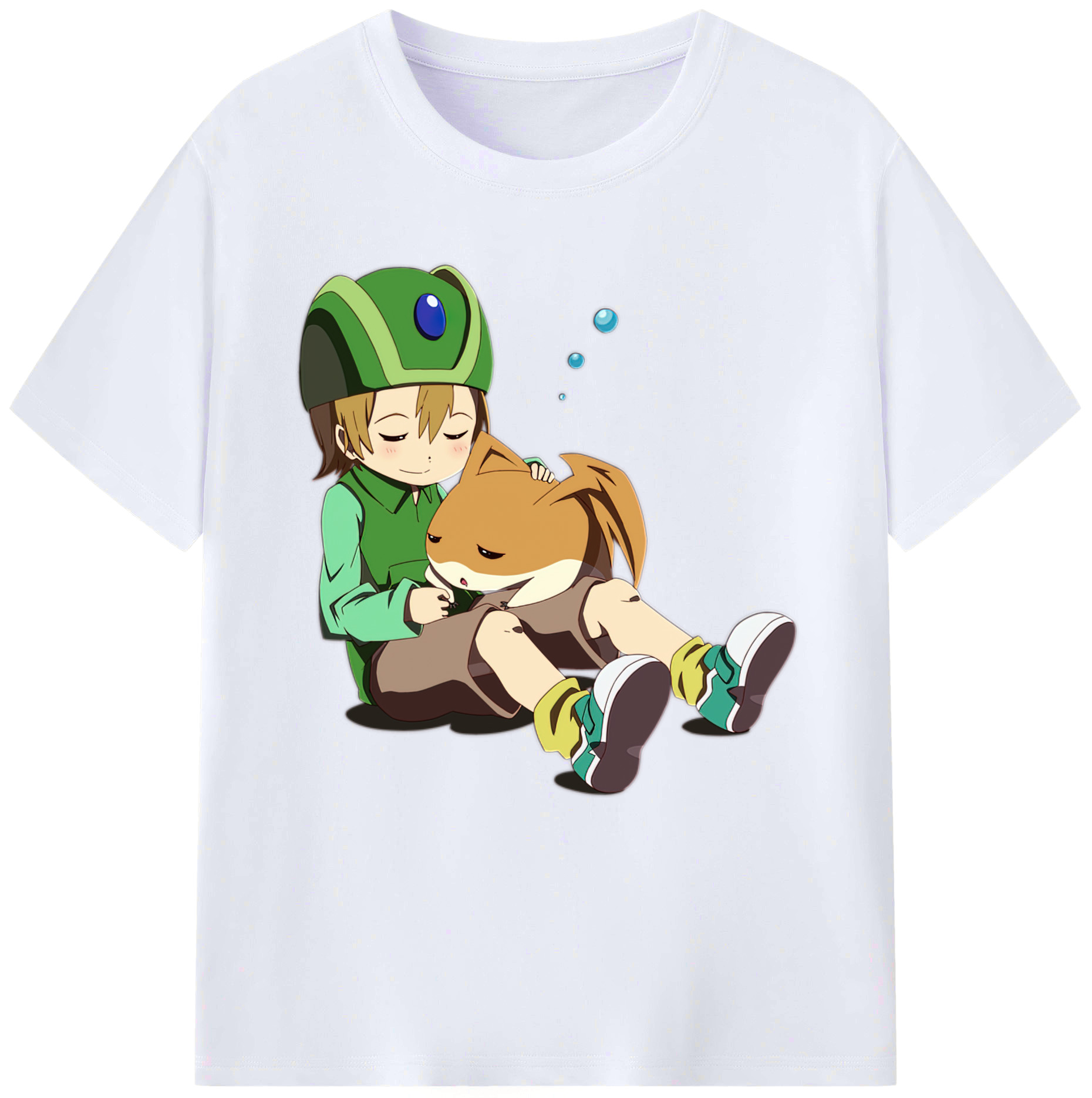 （画像用） Digimon デジタルモンスター/デジモン レディースカジュアルプリントTシャツ（綿100％）