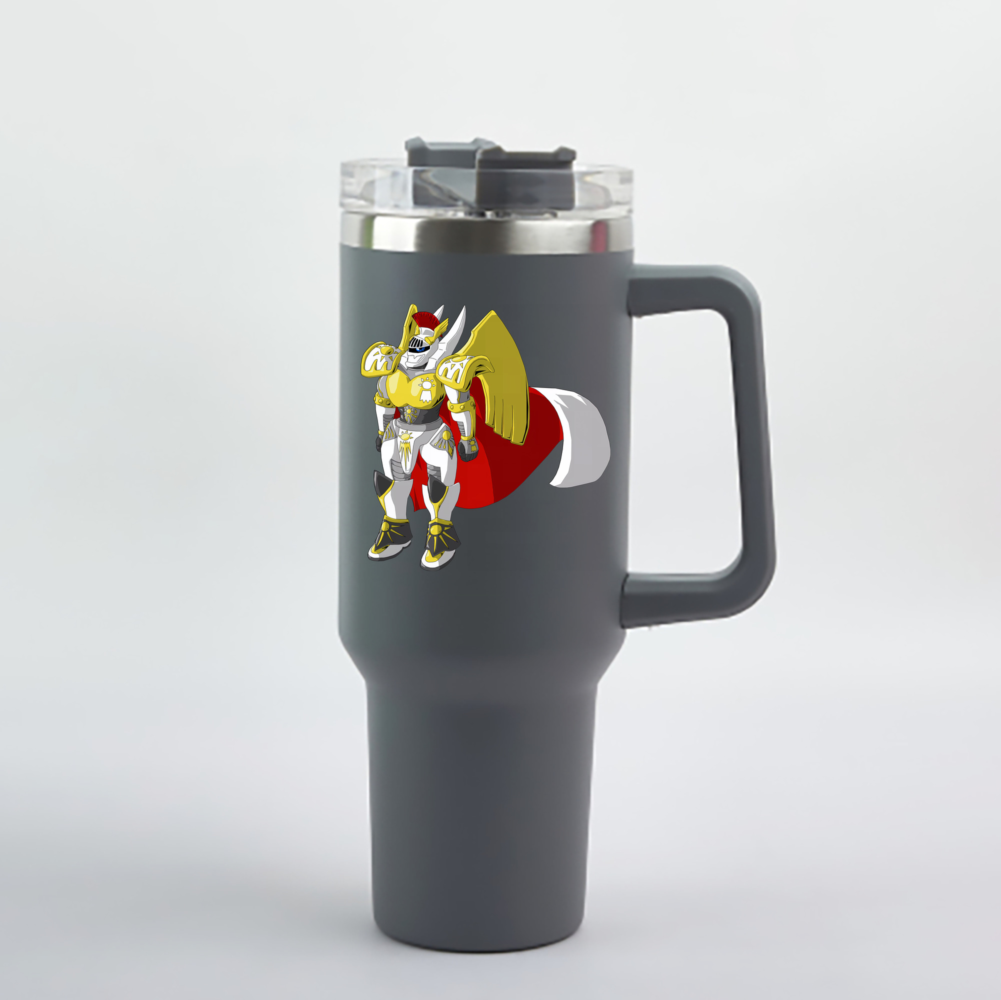 （画像用） Digimon デジタルモンスター/デジモン 1200mL車用タンブラー - クリスタルステッカー（プラスチックストロー付き）