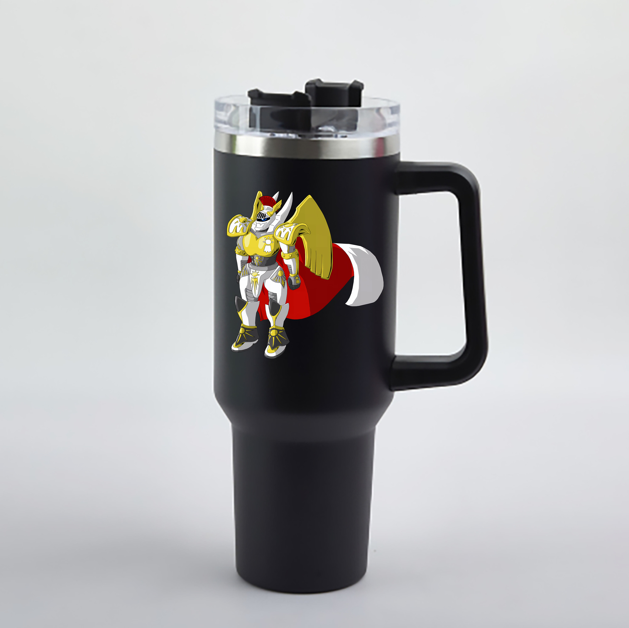 （画像用） Digimon デジタルモンスター/デジモン 1200mL車用タンブラー - クリスタルステッカー（プラスチックストロー付き）