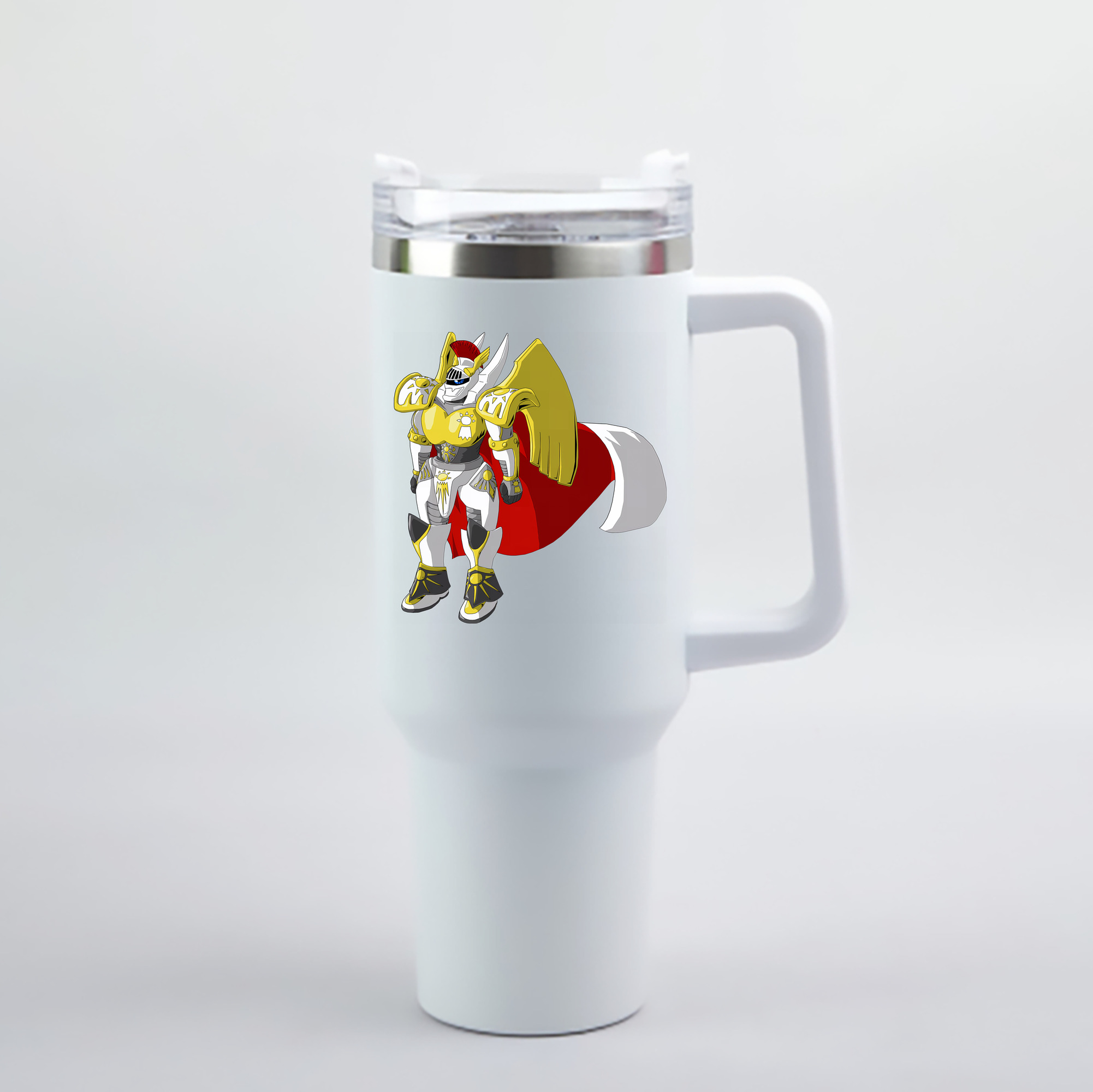 （画像用） Digimon デジタルモンスター/デジモン 1200mL車用タンブラー - クリスタルステッカー（プラスチックストロー付き）