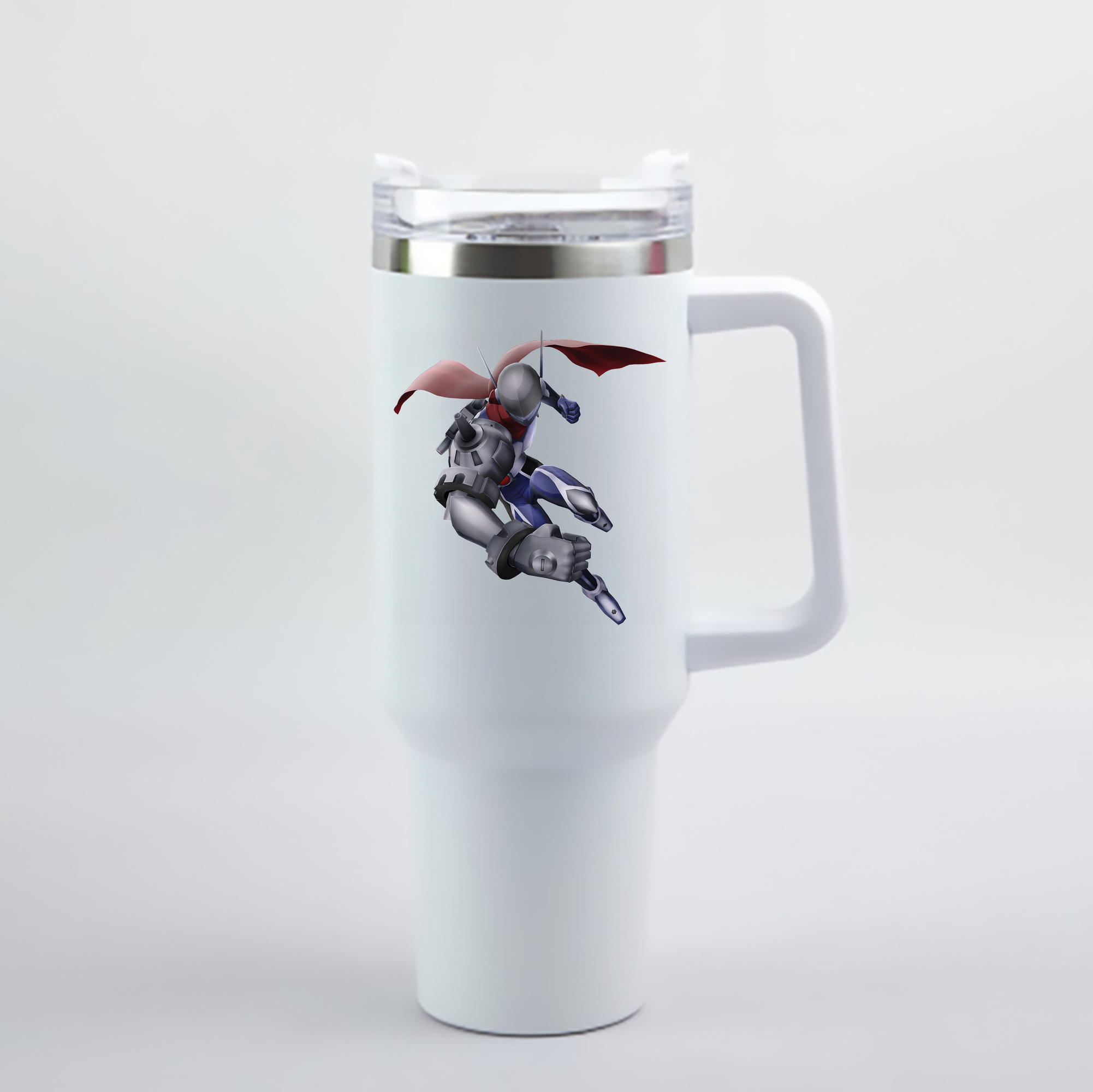（画像用） Digimon デジタルモンスター/デジモン 1200mL車用タンブラー - クリスタルステッカー（プラスチックストロー付き）