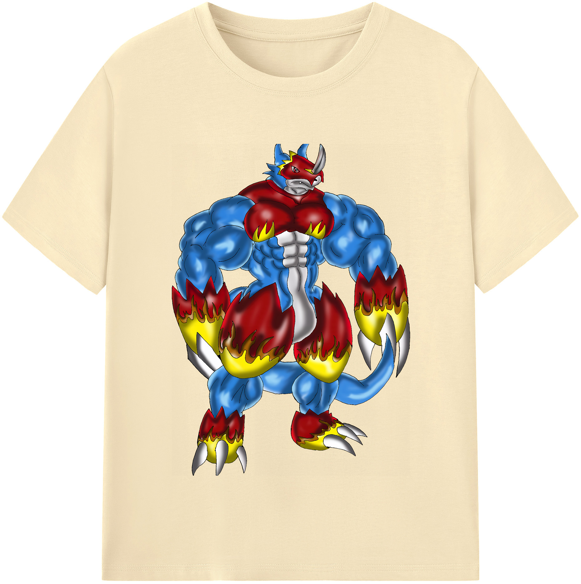 （画像用） Digimon デジタルモンスター/デジモン 綿100％半袖Tシャツ（フロントプリント）