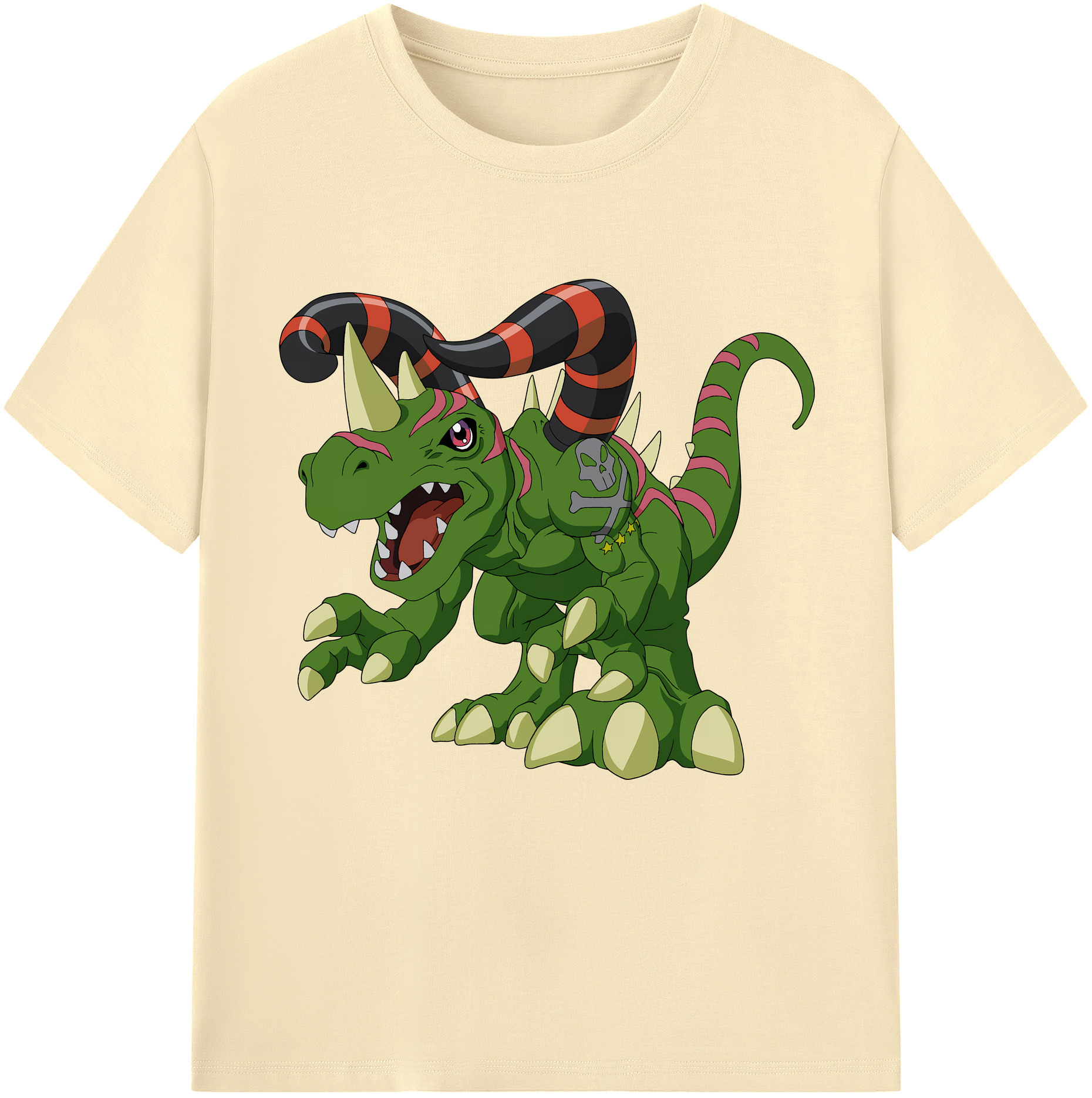 （画像用） Digimon デジタルモンスター/デジモン 綿100％半袖Tシャツ（フロントプリント）