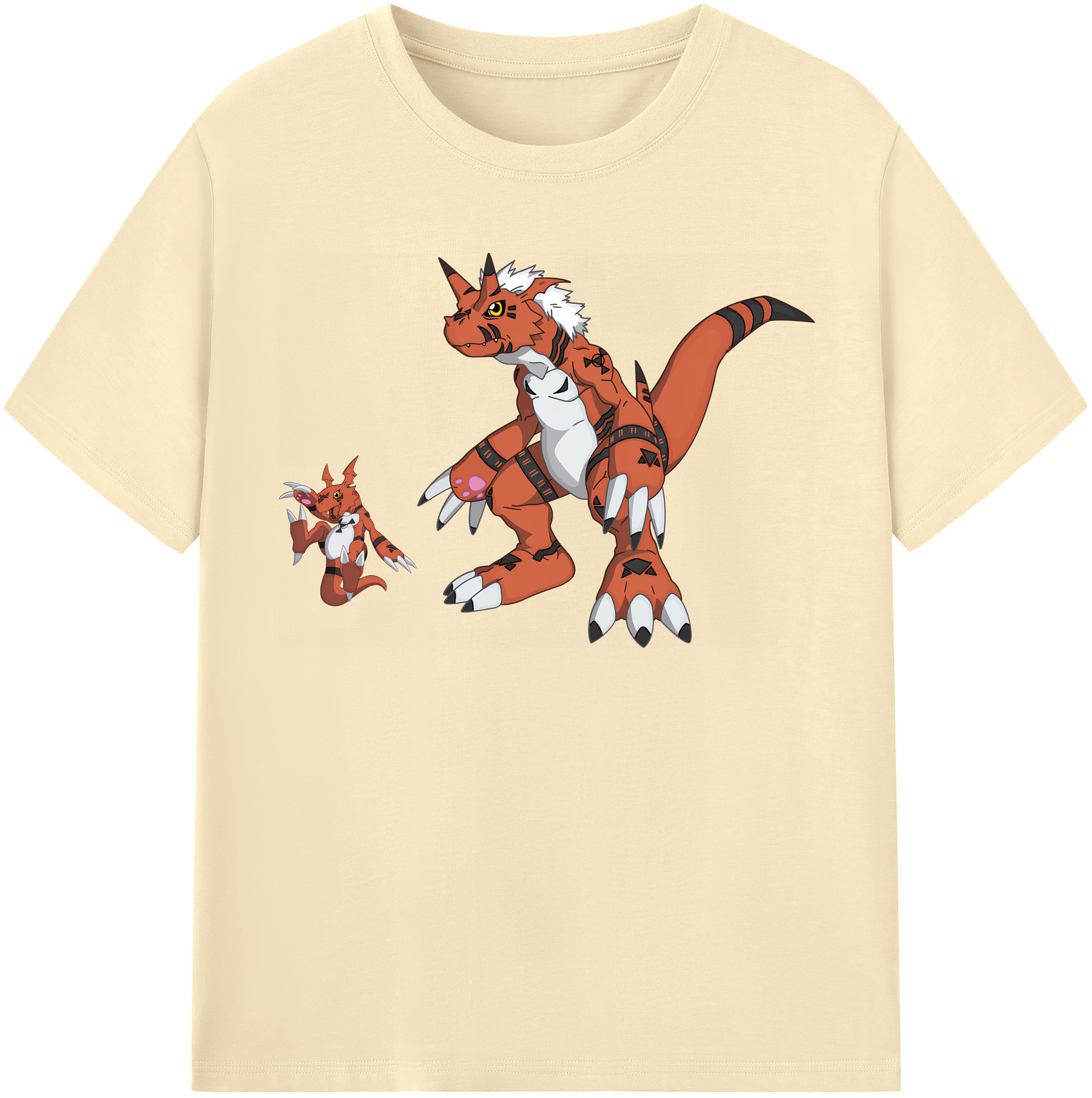 （画像用） Digimon デジタルモンスター/デジモン 綿100％半袖Tシャツ（フロントプリント）