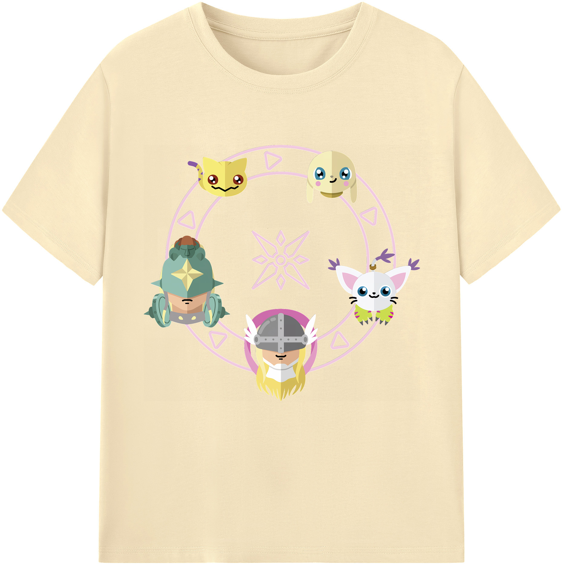 （画像用） Digimon デジタルモンスター/デジモン 綿100％半袖Tシャツ（フロントプリント）