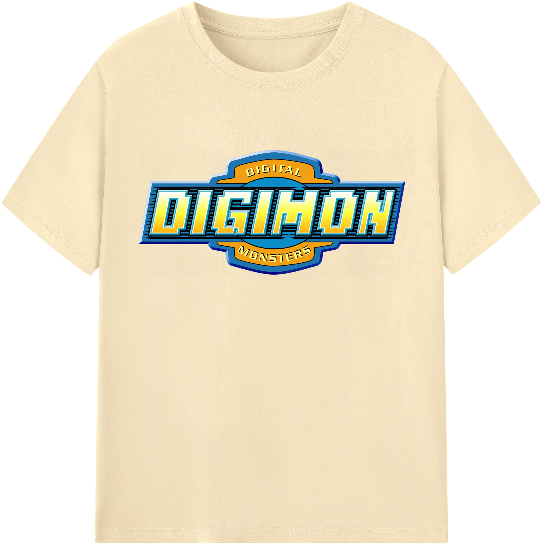 （画像用） Digimon デジタルモンスター/デジモン 綿100％半袖Tシャツ（フロントプリント）