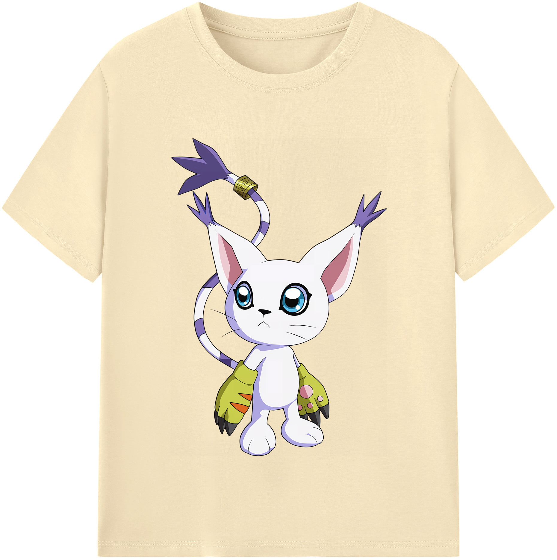 （画像用） Digimon デジタルモンスター/デジモン 綿100％半袖Tシャツ（フロントプリント）