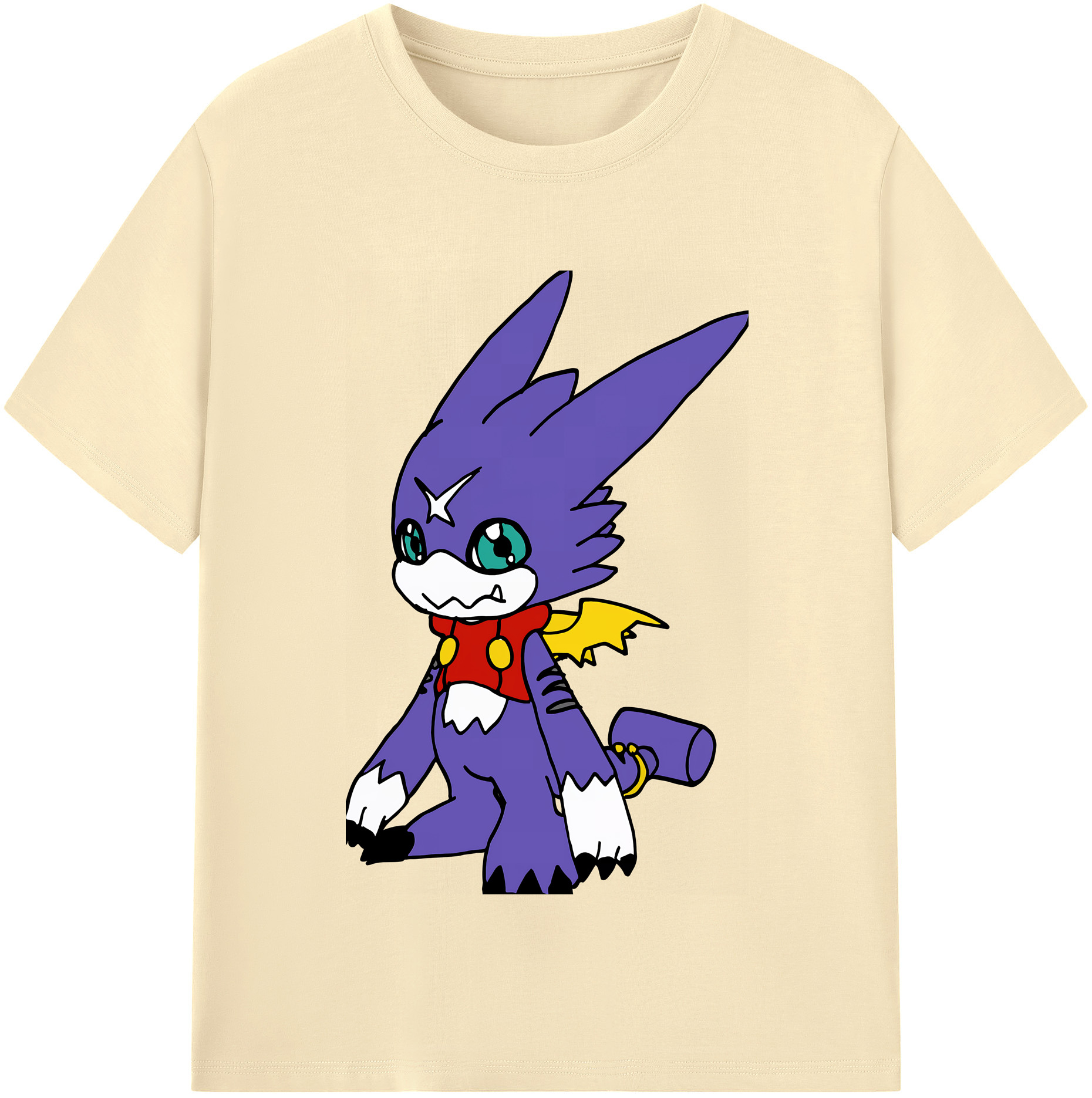 （画像用） Digimon デジタルモンスター/デジモン 綿100％半袖Tシャツ（フロントプリント）