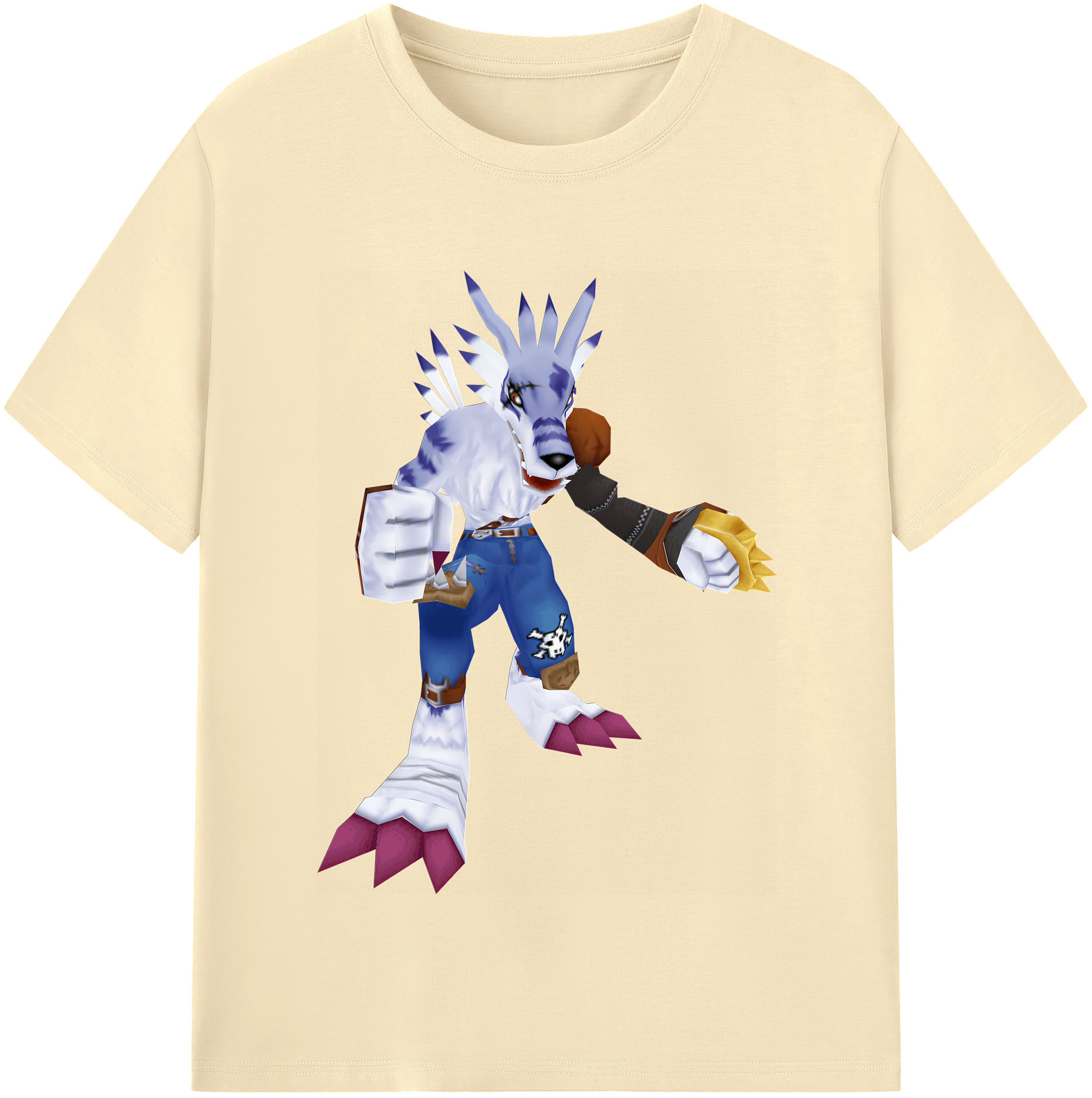 （画像用） Digimon デジタルモンスター/デジモン 綿100％半袖Tシャツ（フロントプリント）