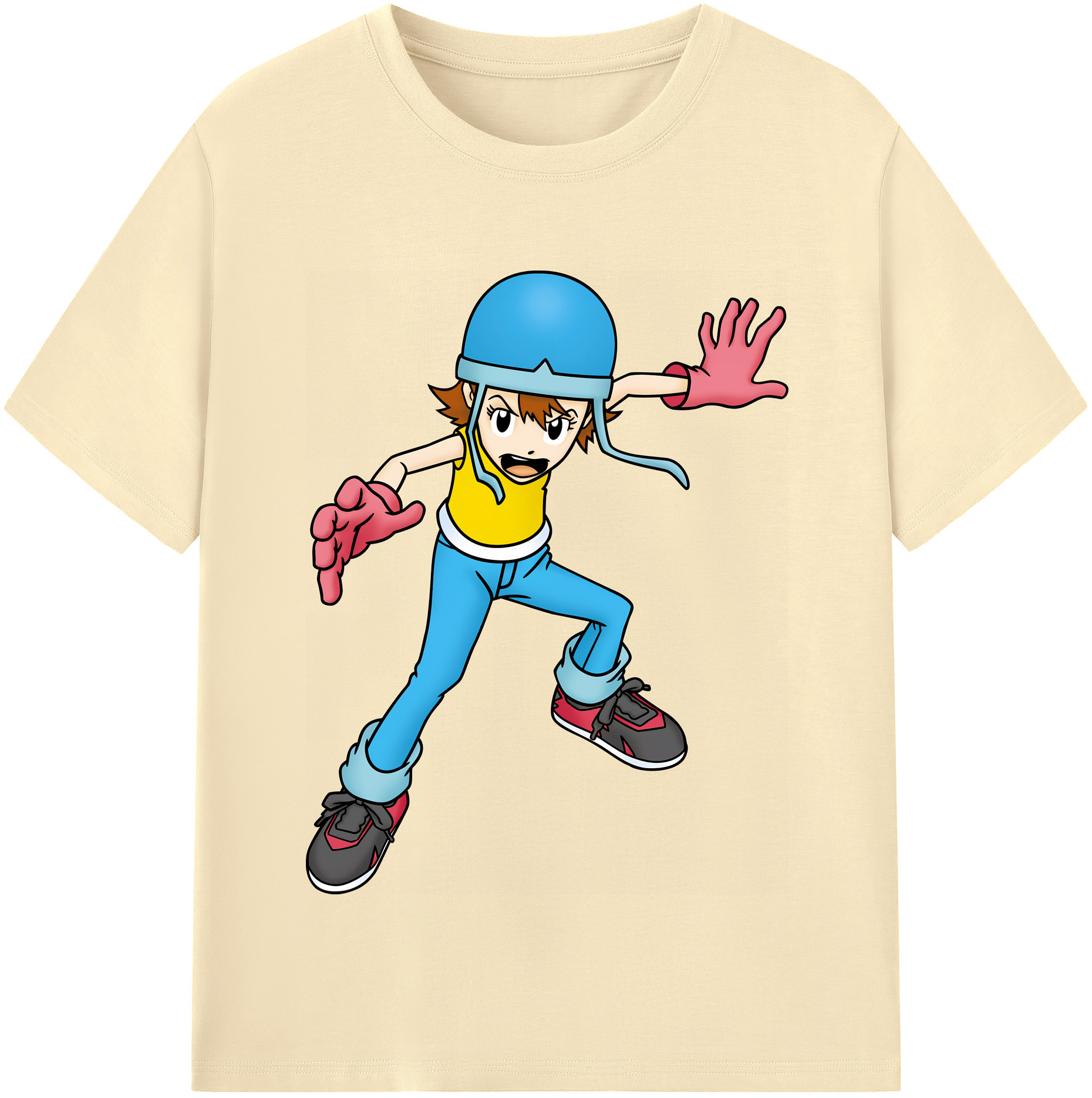 （画像用） Digimon デジタルモンスター/デジモン 綿100％半袖Tシャツ（フロントプリント）