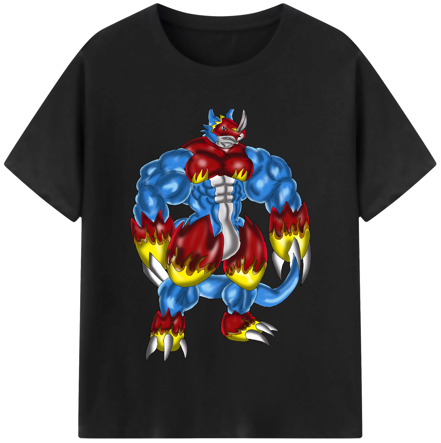 （画像用） Digimon デジタルモンスター/デジモン 綿100％半袖Tシャツ（フロントプリント）