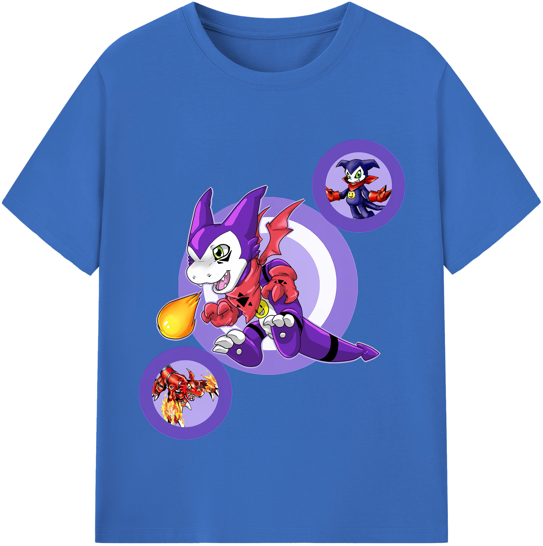 （画像用） Digimon デジタルモンスター/デジモン 綿100％半袖Tシャツ（フロントプリント）