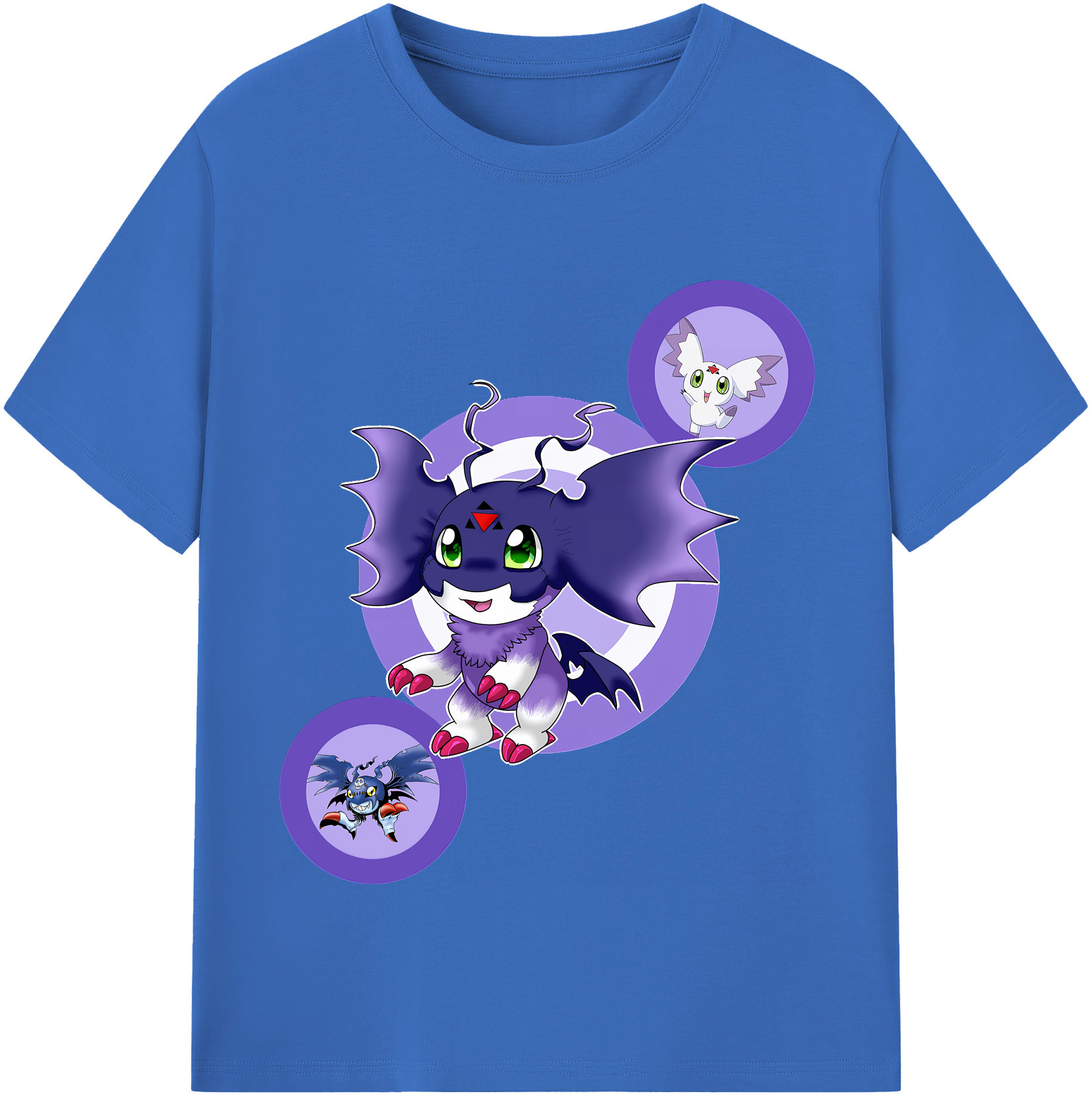 （画像用） Digimon デジタルモンスター/デジモン 綿100％半袖Tシャツ（フロントプリント）
