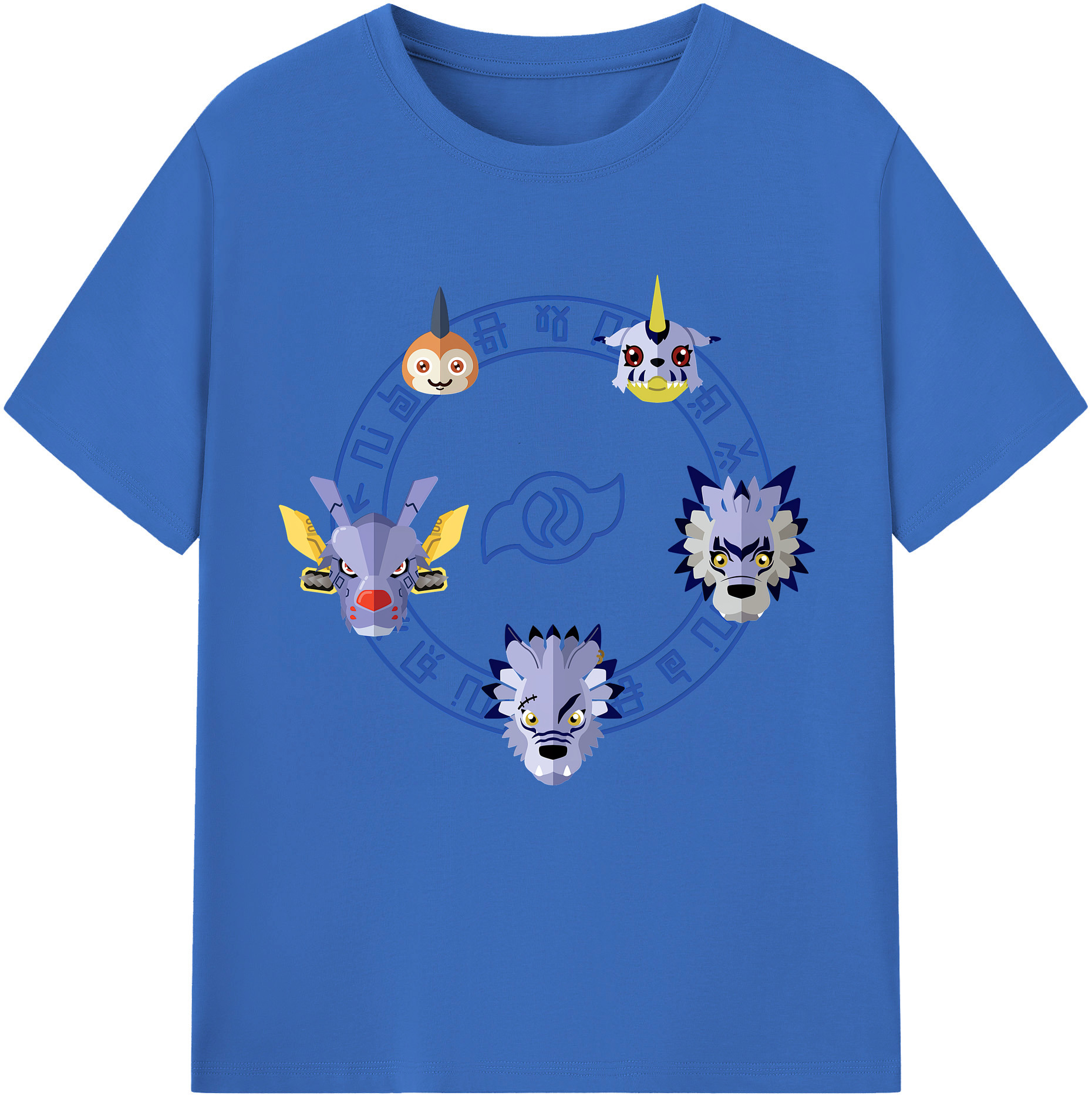 （画像用） Digimon デジタルモンスター/デジモン 綿100％半袖Tシャツ（フロントプリント）
