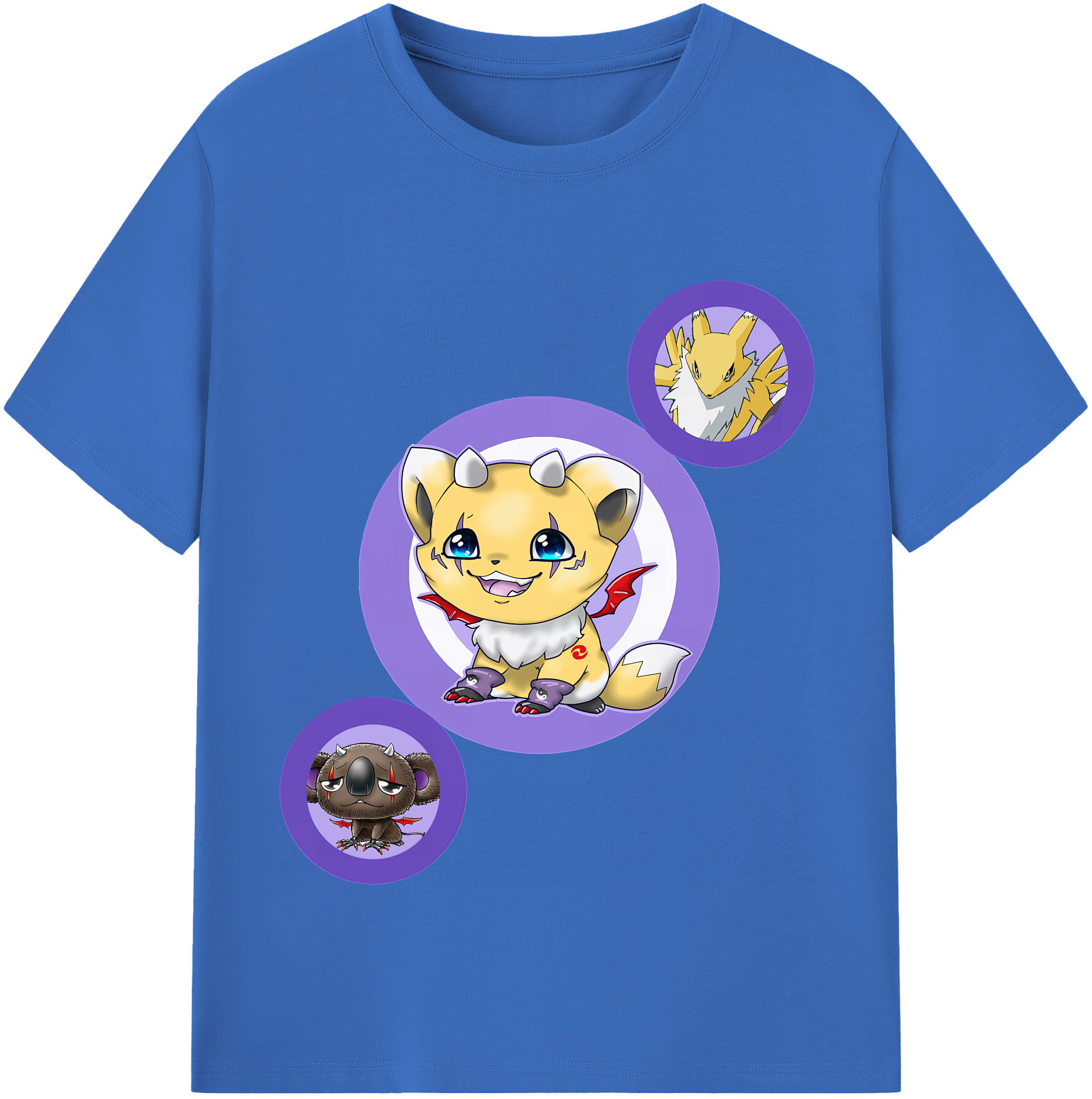 （画像用） Digimon デジタルモンスター/デジモン 綿100％半袖Tシャツ（フロントプリント）
