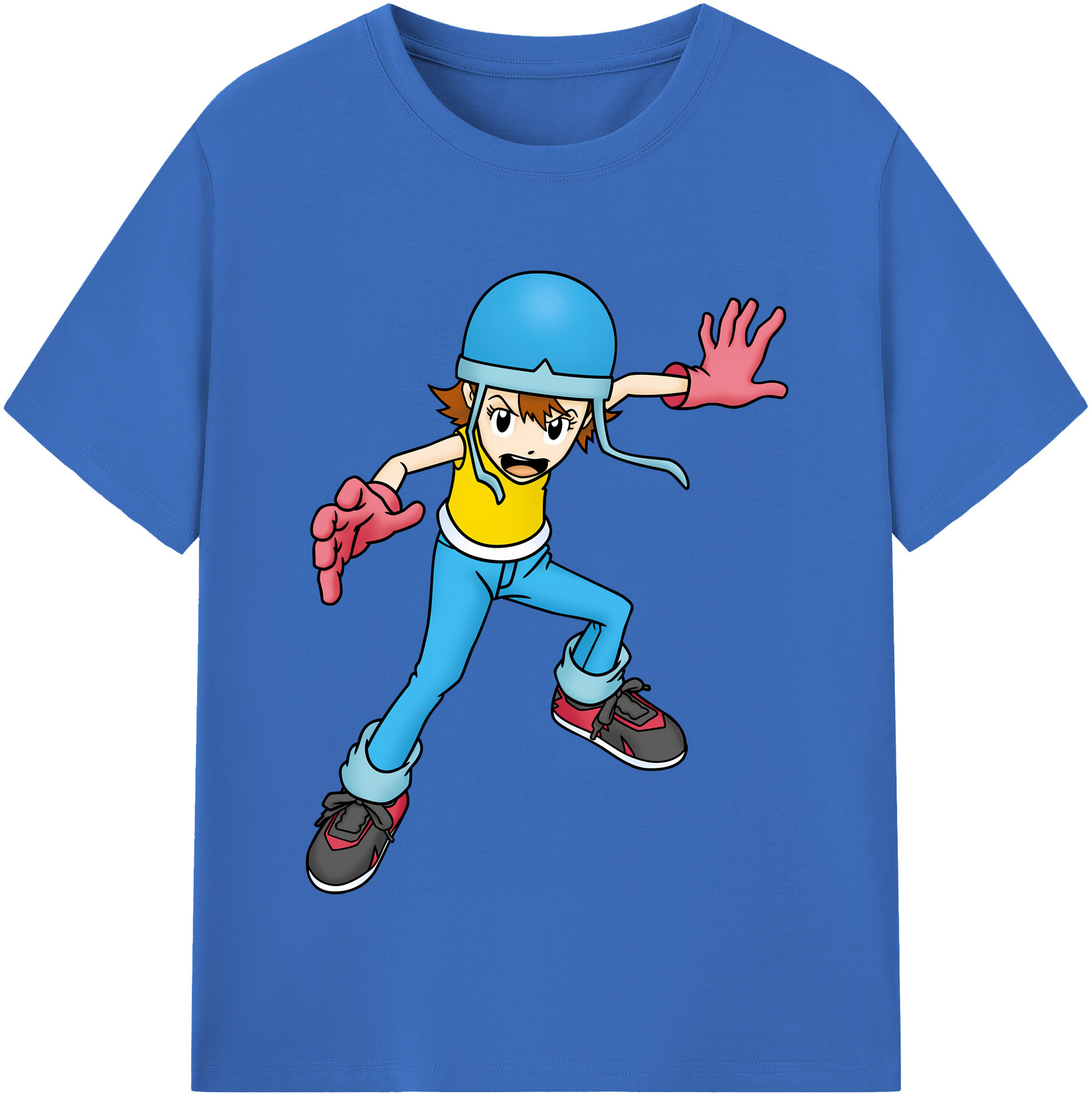（画像用） Digimon デジタルモンスター/デジモン 綿100％半袖Tシャツ（フロントプリント）