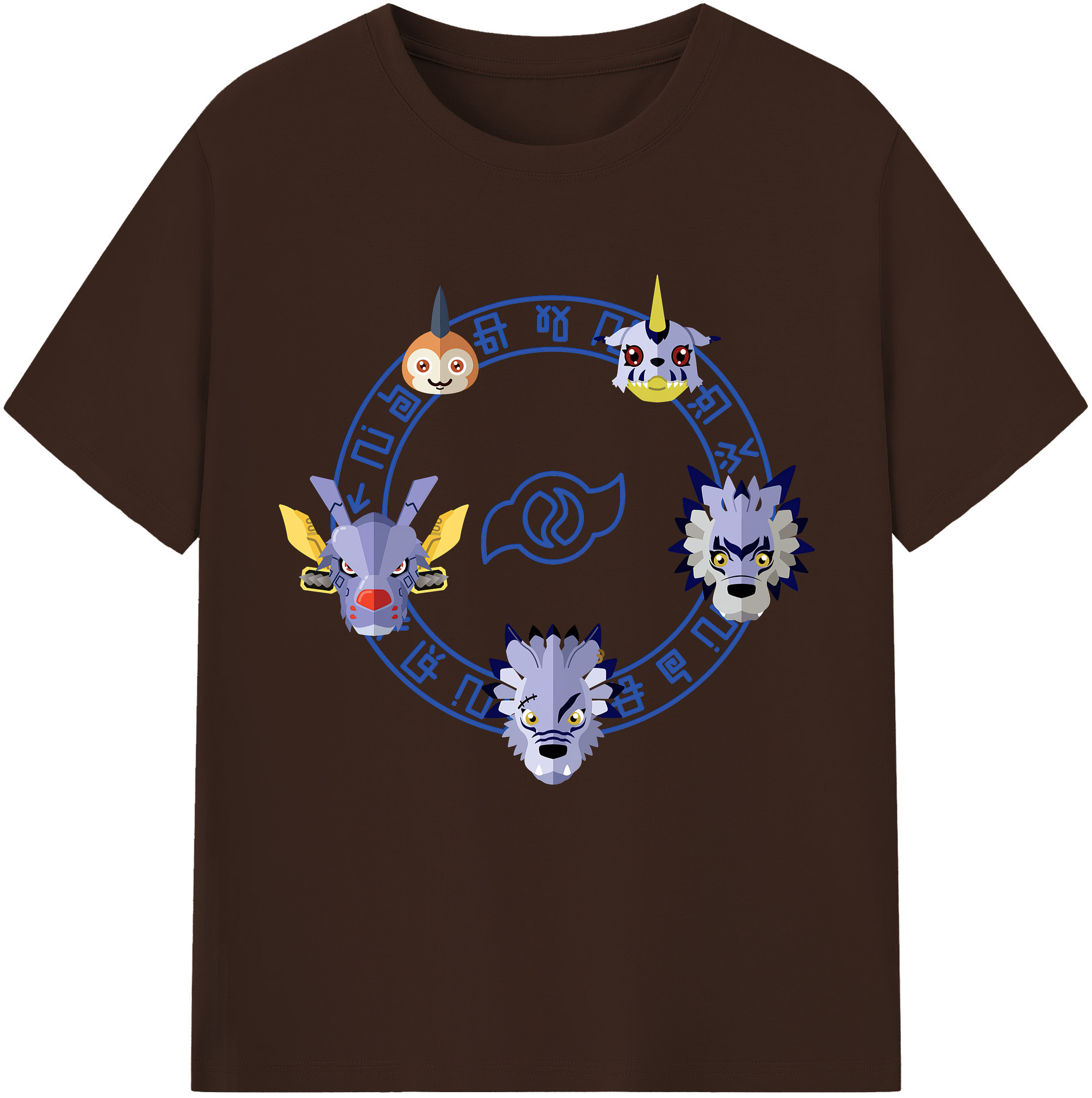 （画像用） Digimon デジタルモンスター/デジモン 綿100％半袖Tシャツ（フロントプリント）