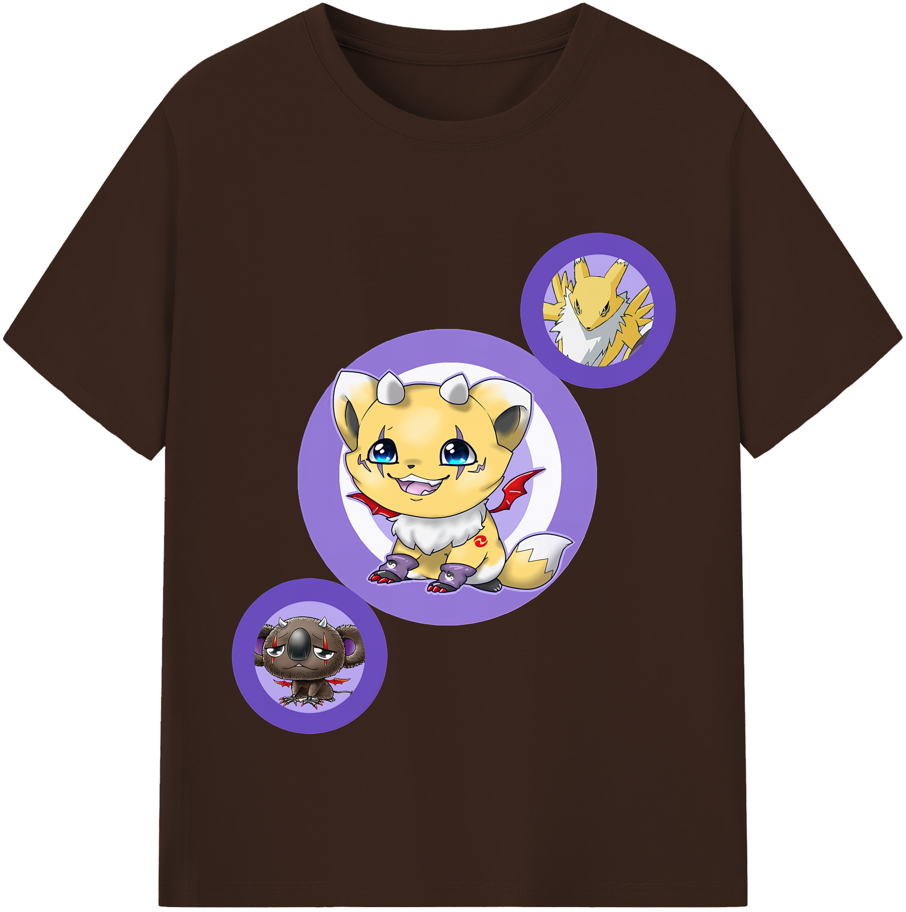 （画像用） Digimon デジタルモンスター/デジモン 綿100％半袖Tシャツ（フロントプリント）