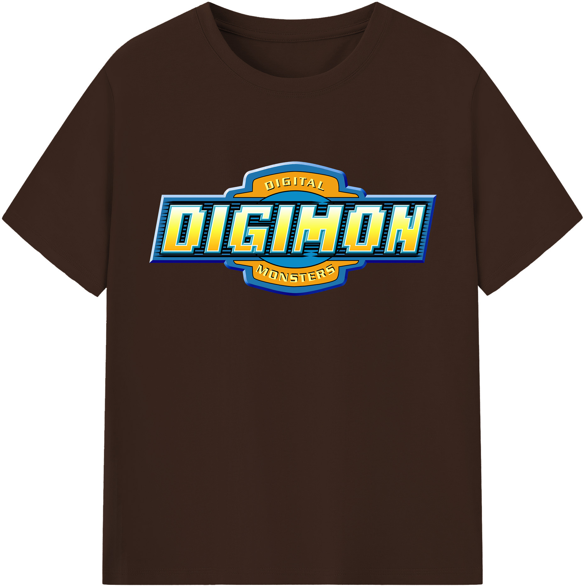 （画像用） Digimon デジタルモンスター/デジモン 綿100％半袖Tシャツ（フロントプリント）