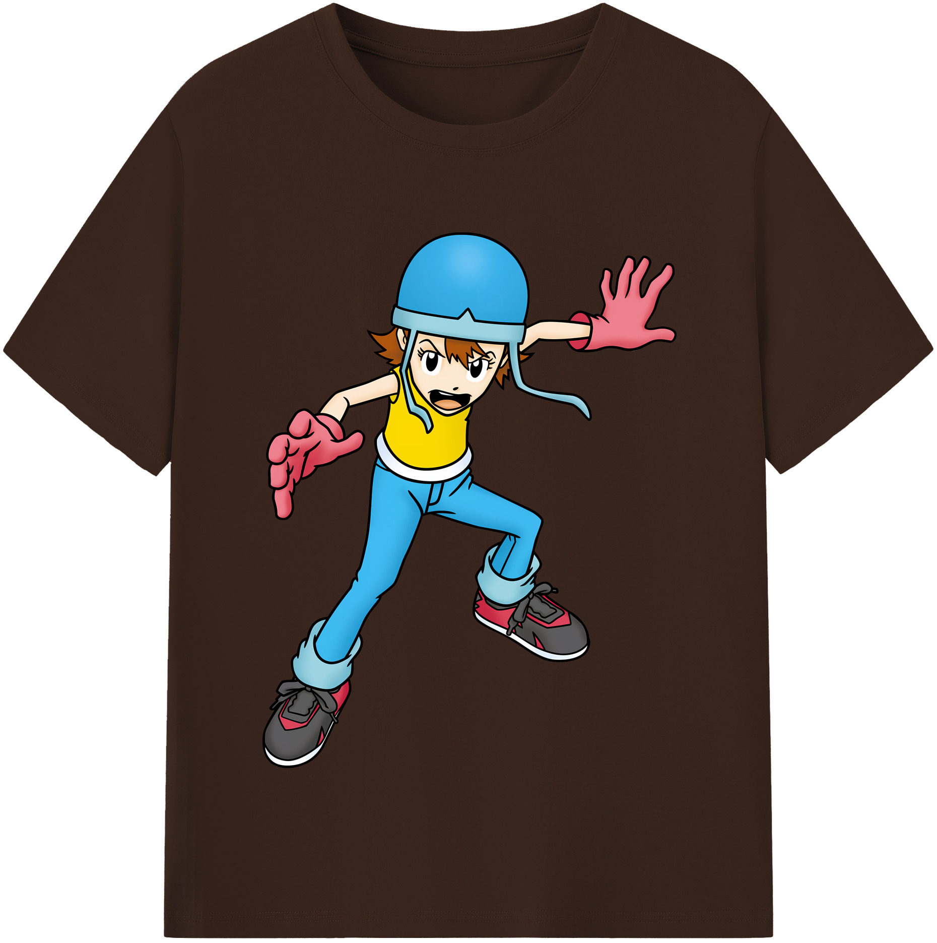 （画像用） Digimon デジタルモンスター/デジモン 綿100％半袖Tシャツ（フロントプリント）