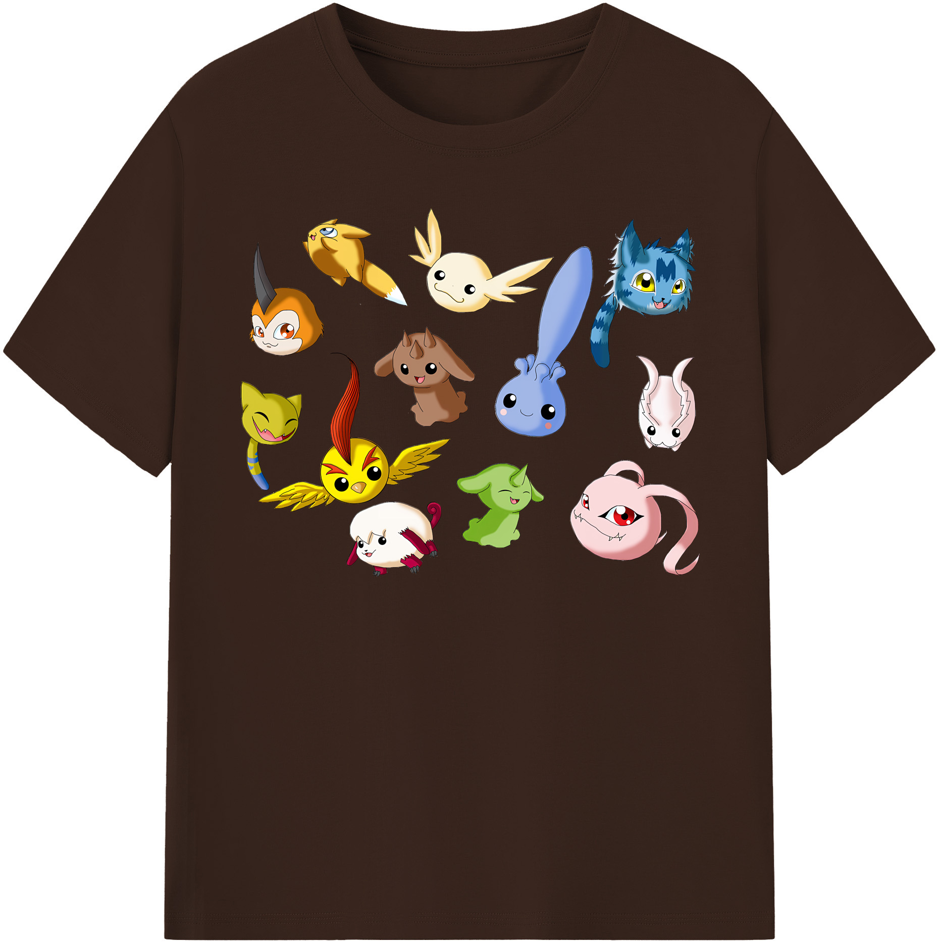 （画像用） Digimon デジタルモンスター/デジモン 綿100％半袖Tシャツ（フロントプリント）