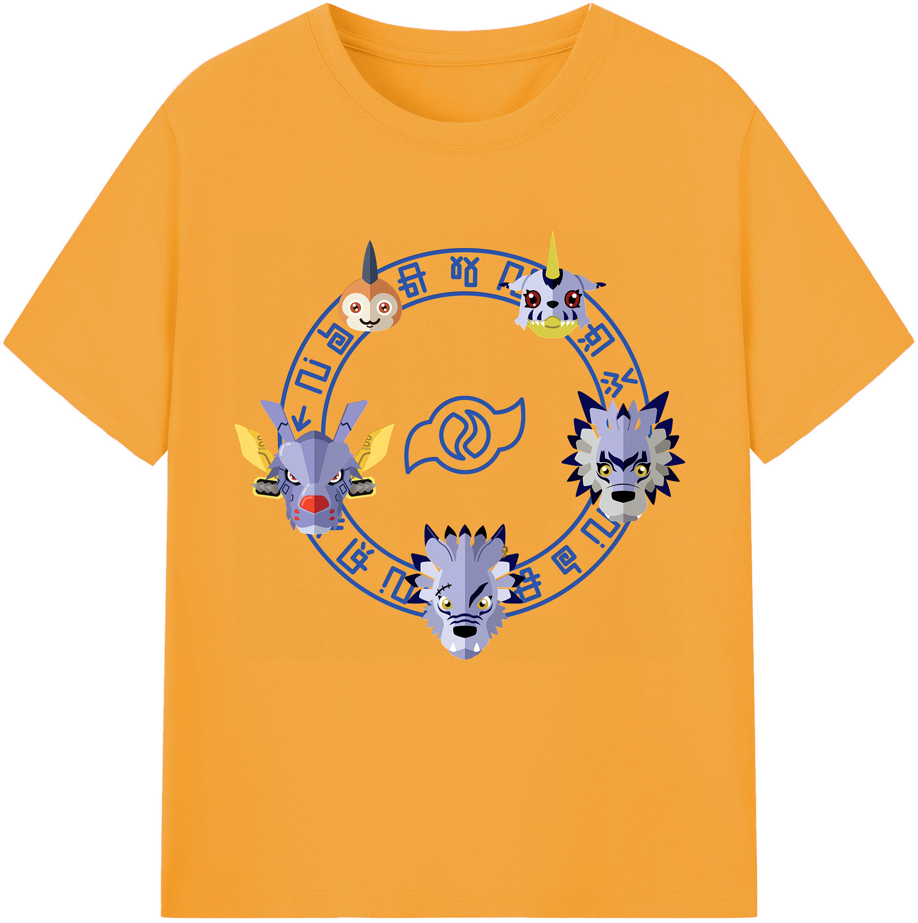 （画像用） Digimon デジタルモンスター/デジモン 綿100％半袖Tシャツ（フロントプリント）