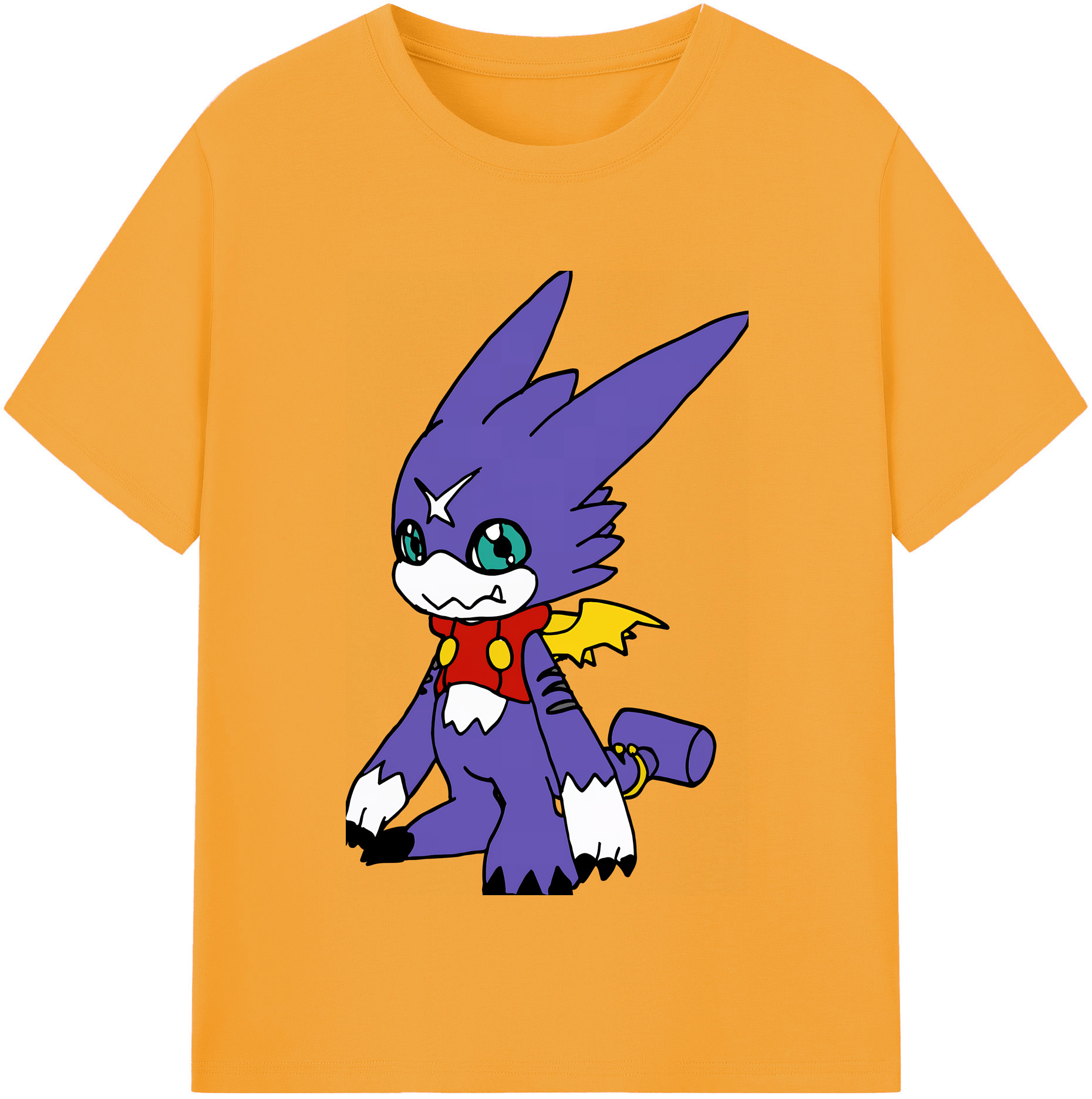 （画像用） Digimon デジタルモンスター/デジモン 綿100％半袖Tシャツ（フロントプリント）