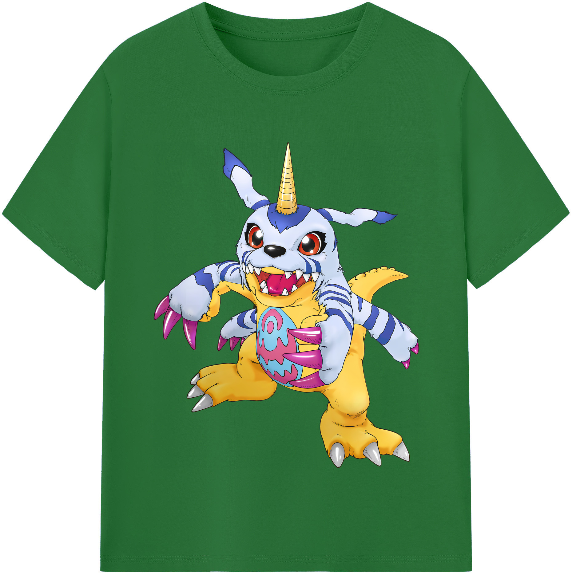 （画像用） Digimon デジタルモンスター/デジモン 綿100％半袖Tシャツ（フロントプリント）