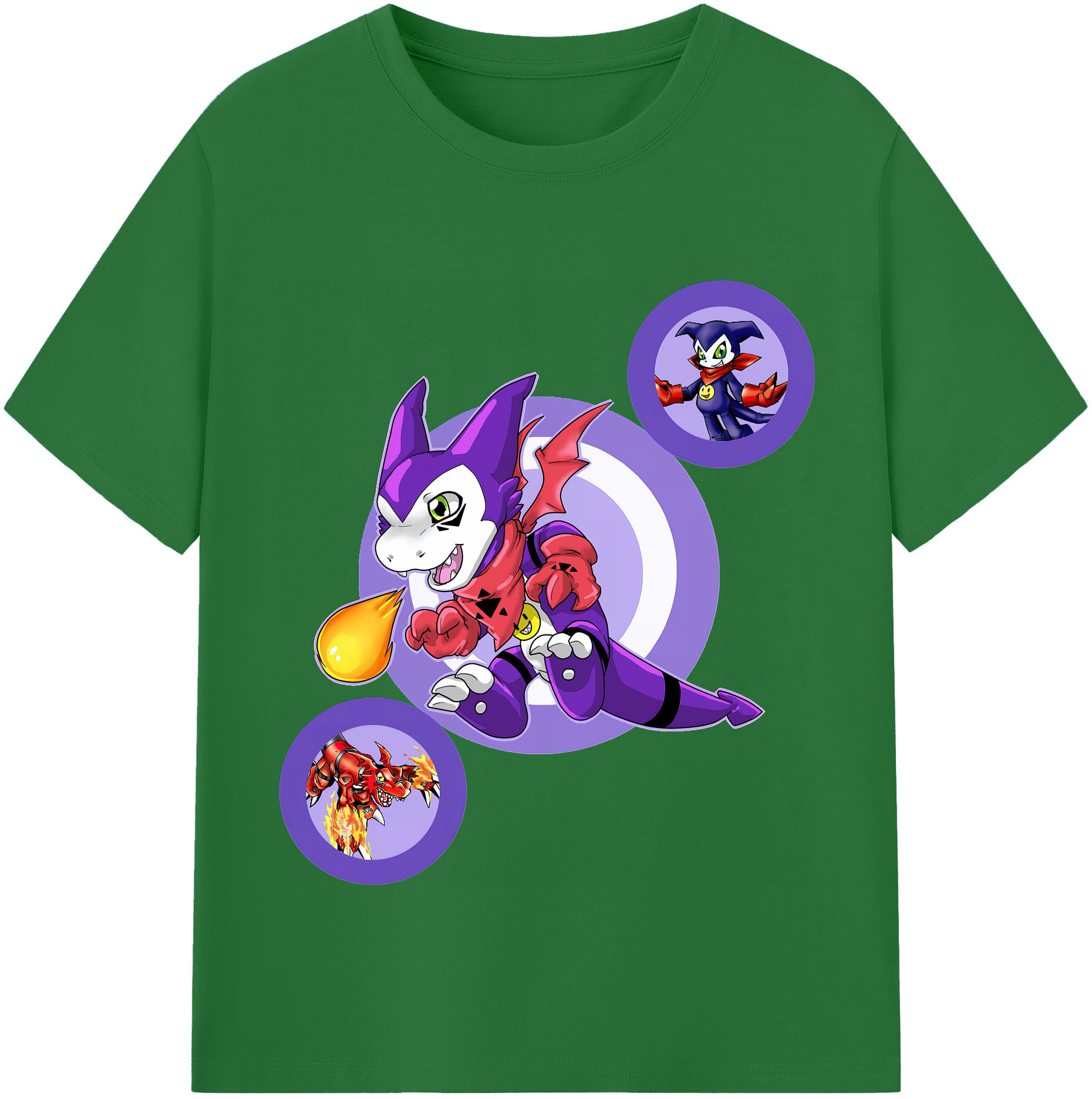（画像用） Digimon デジタルモンスター/デジモン 綿100％半袖Tシャツ（フロントプリント）