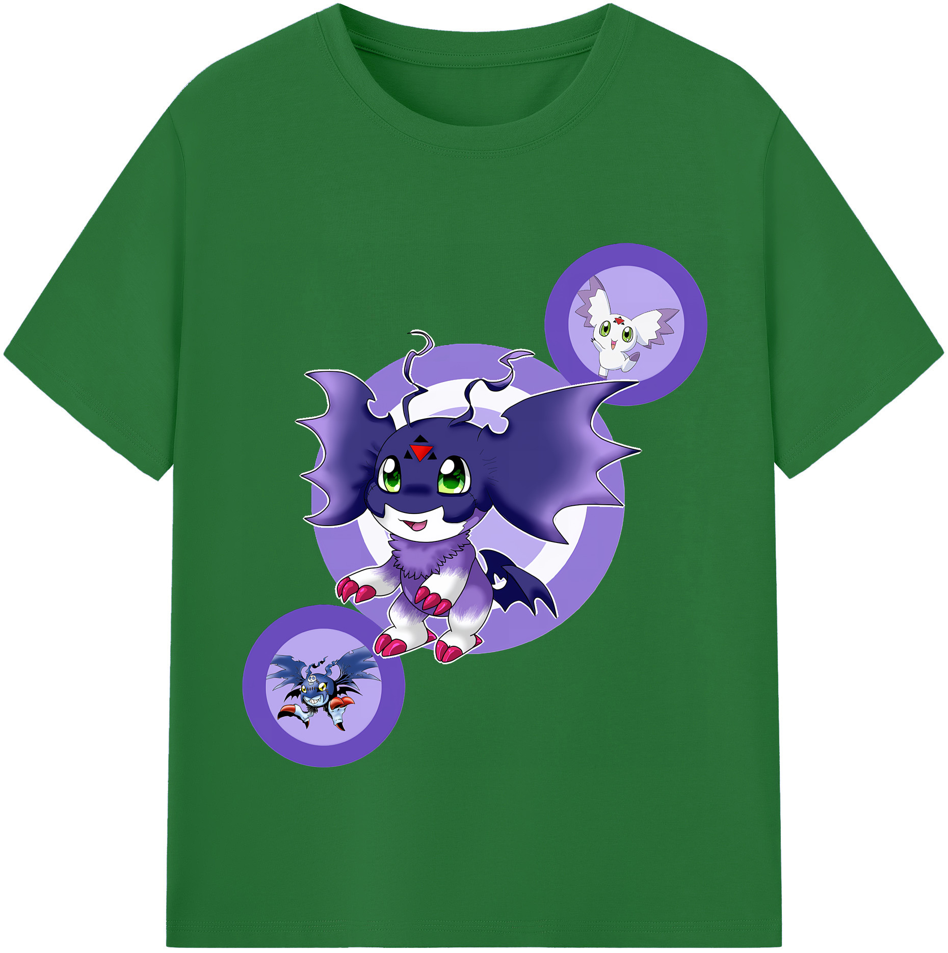 （画像用） Digimon デジタルモンスター/デジモン 綿100％半袖Tシャツ（フロントプリント）