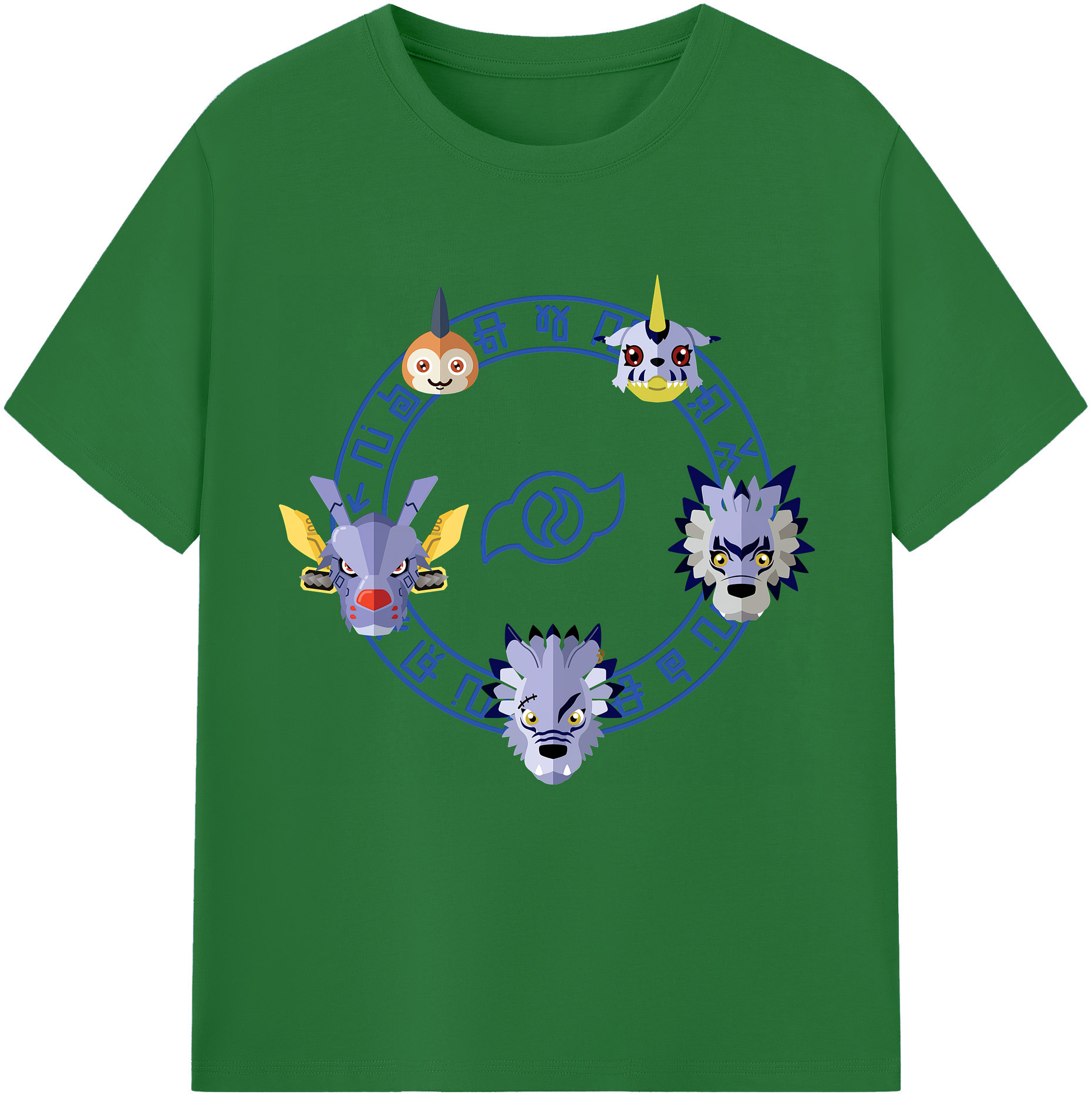 （画像用） Digimon デジタルモンスター/デジモン 綿100％半袖Tシャツ（フロントプリント）