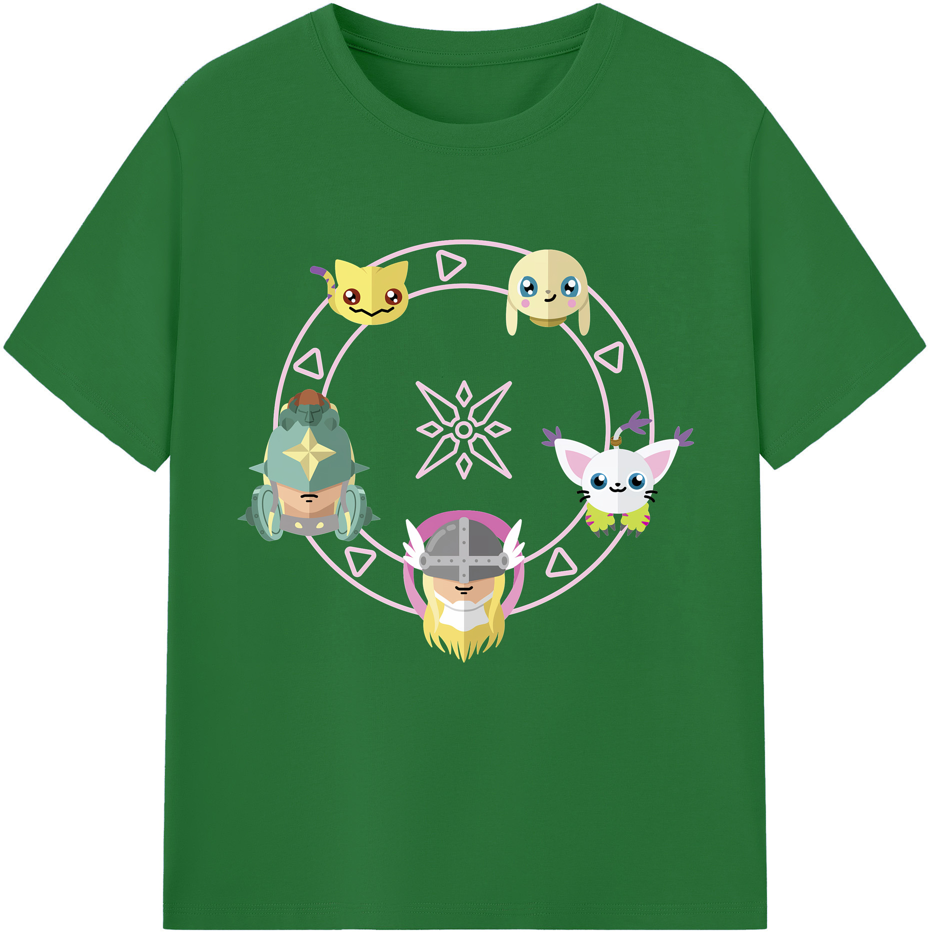 （画像用） Digimon デジタルモンスター/デジモン 綿100％半袖Tシャツ（フロントプリント）