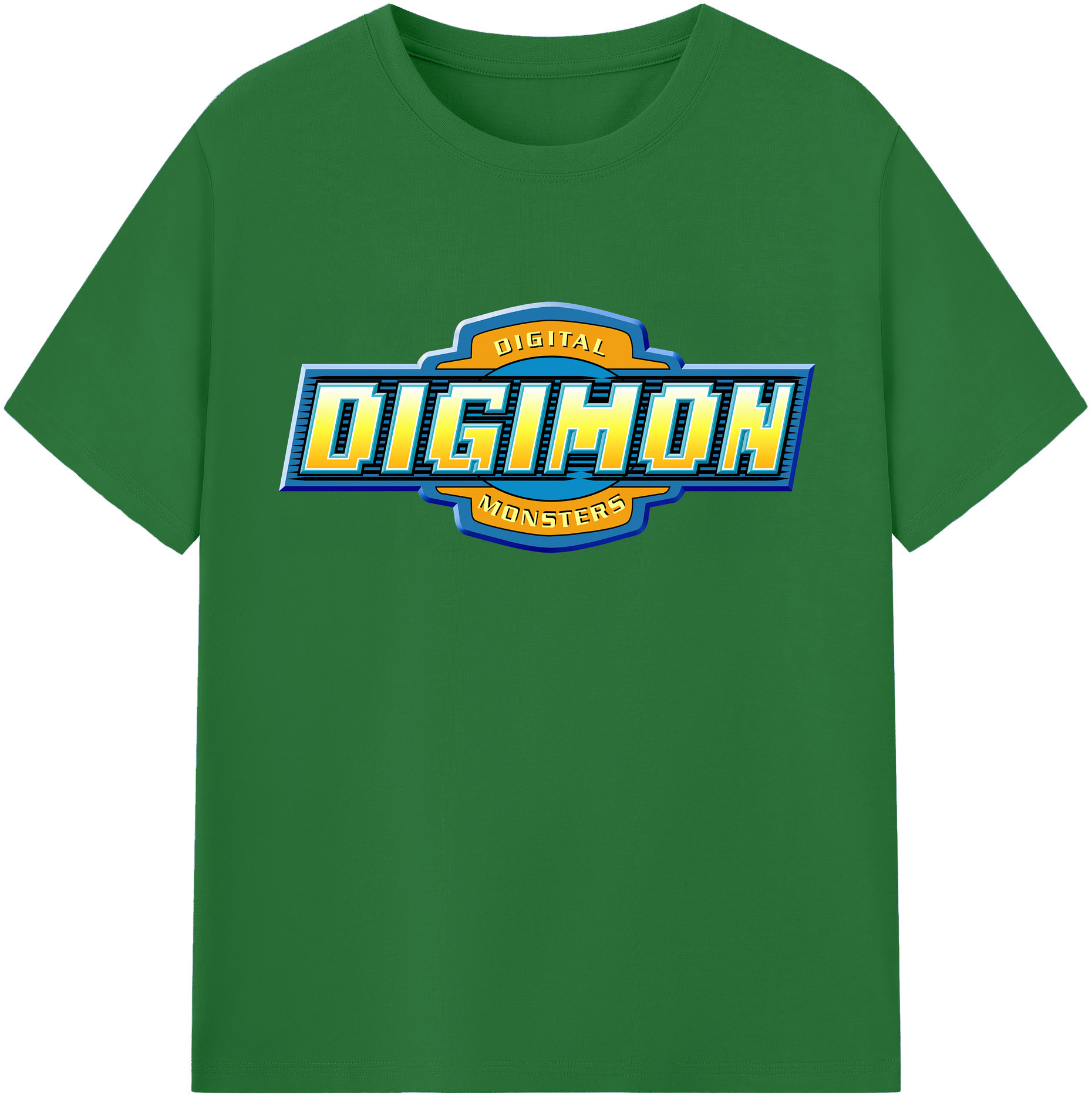 （画像用） Digimon デジタルモンスター/デジモン 綿100％半袖Tシャツ（フロントプリント）