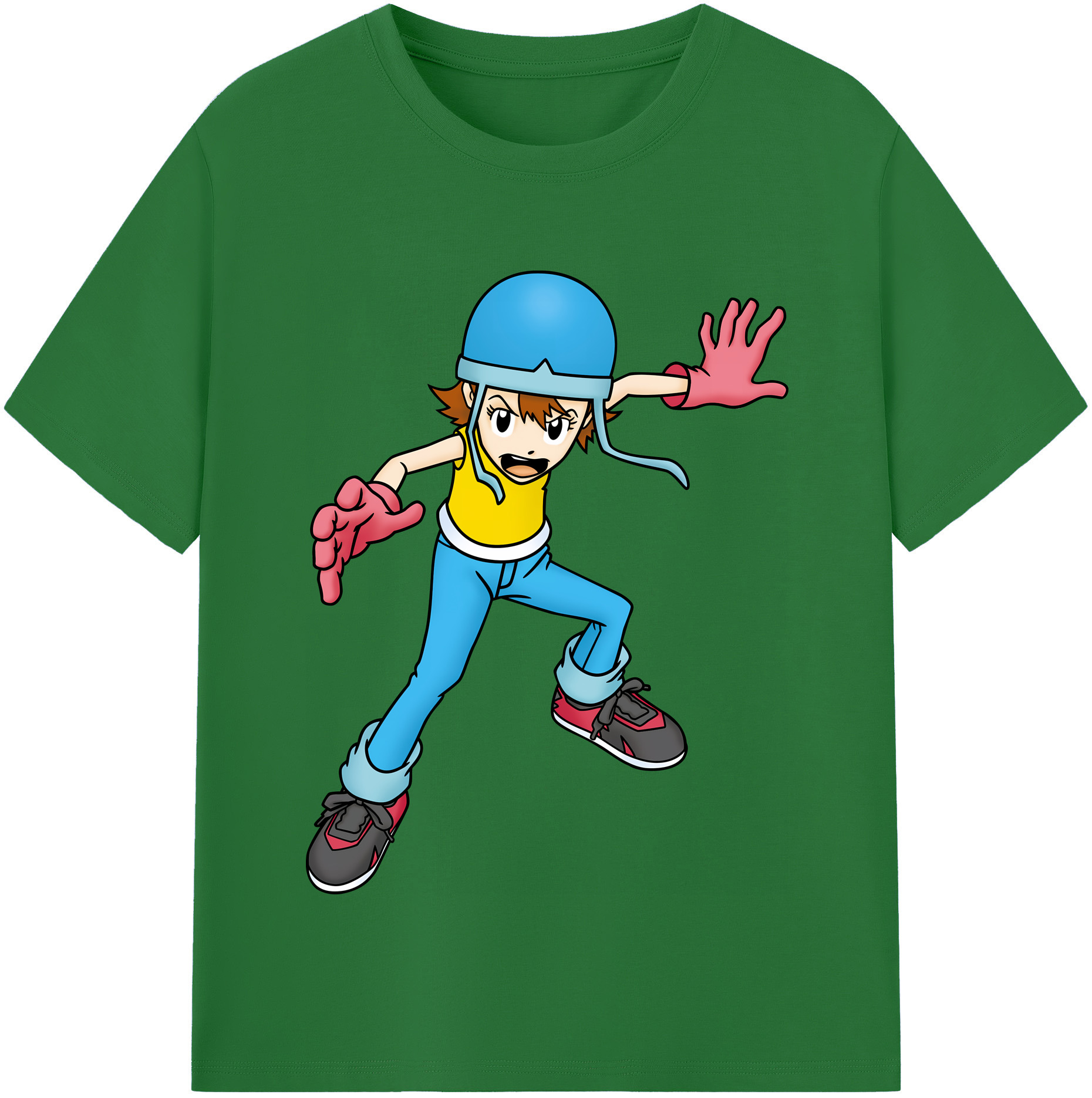 （画像用） Digimon デジタルモンスター/デジモン 綿100％半袖Tシャツ（フロントプリント）