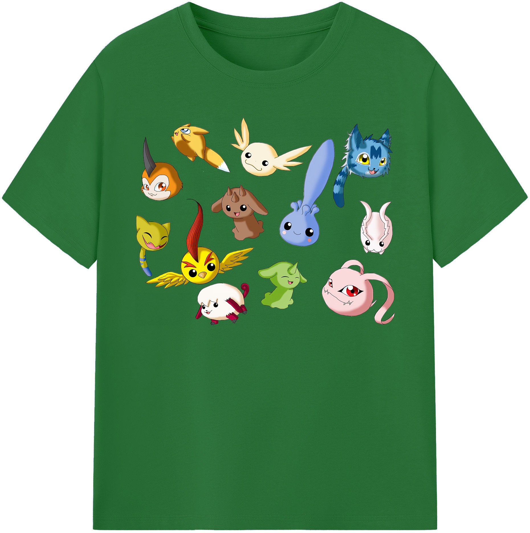 （画像用） Digimon デジタルモンスター/デジモン 綿100％半袖Tシャツ（フロントプリント）