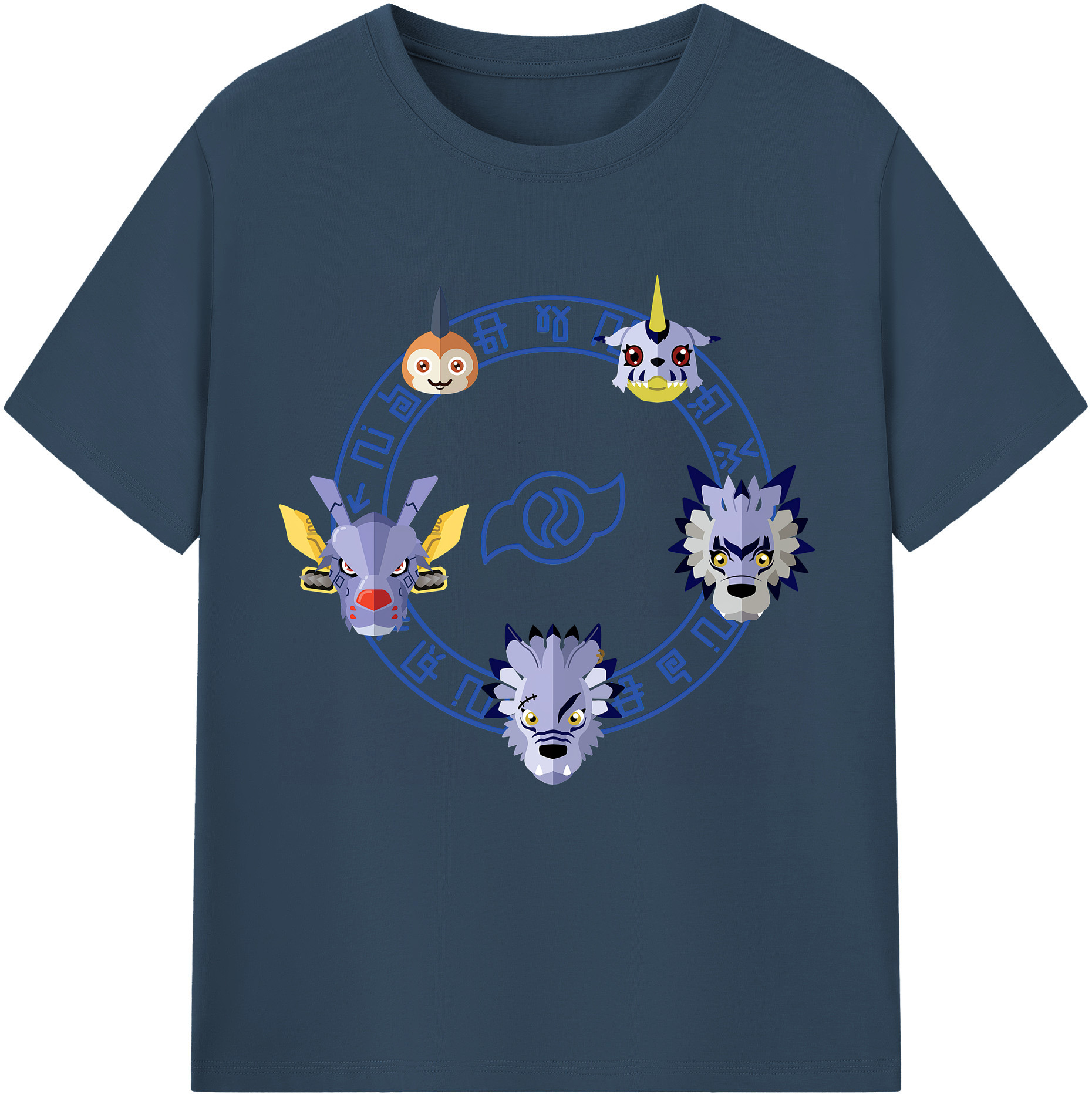 （画像用） Digimon デジタルモンスター/デジモン 綿100％半袖Tシャツ（フロントプリント）
