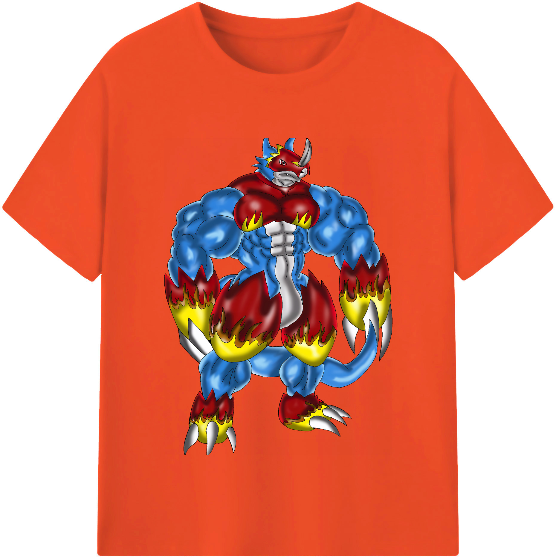 （画像用） Digimon デジタルモンスター/デジモン 綿100％半袖Tシャツ（フロントプリント）