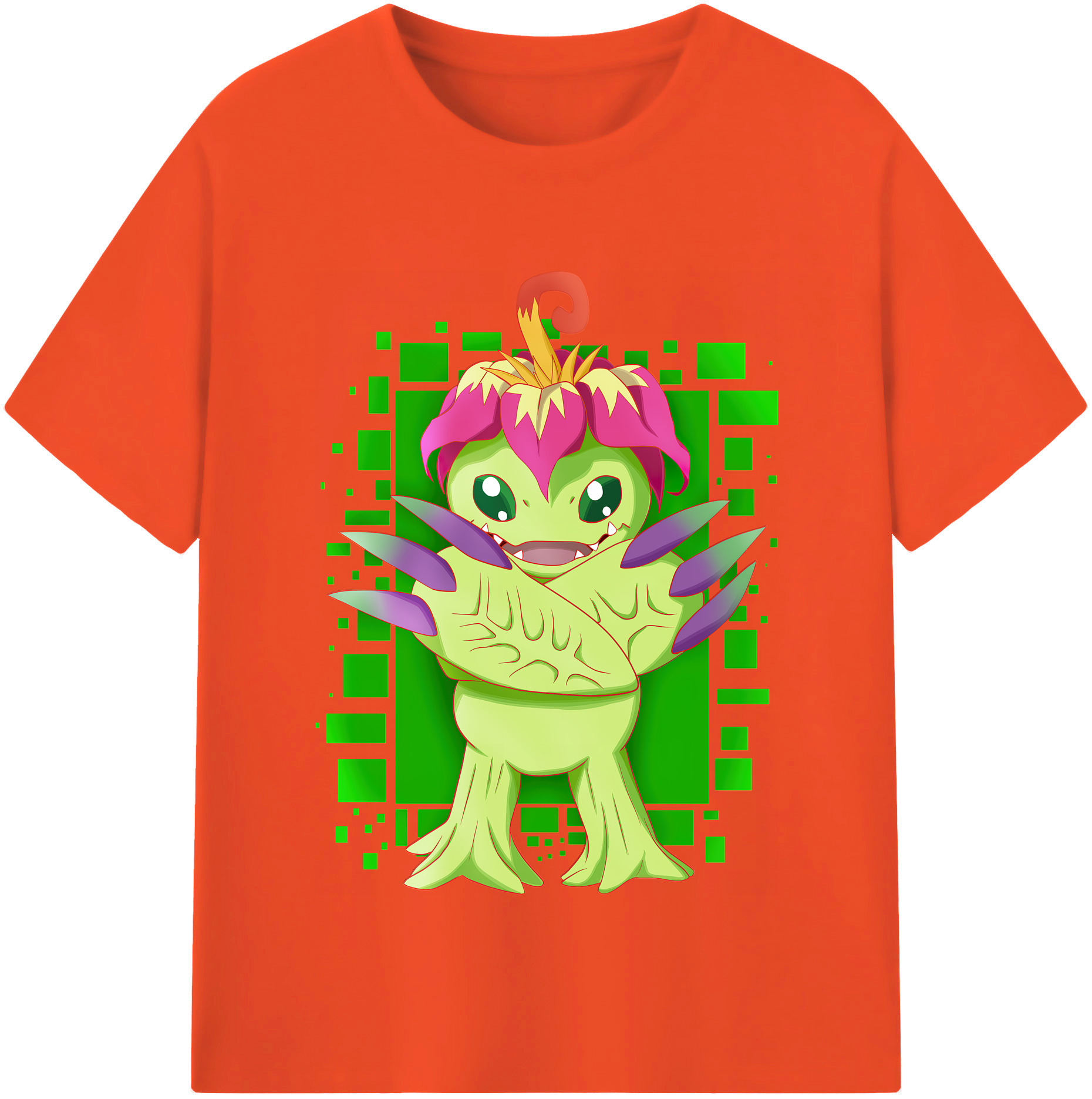 （画像用） Digimon デジタルモンスター/デジモン 綿100％半袖Tシャツ（フロントプリント）