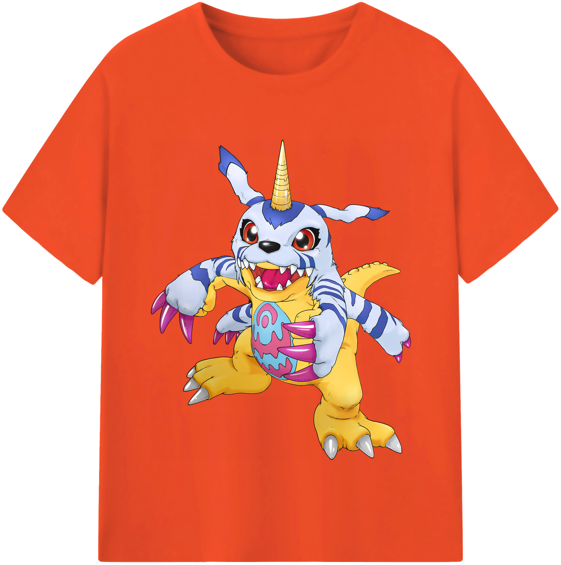 （画像用） Digimon デジタルモンスター/デジモン 綿100％半袖Tシャツ（フロントプリント）