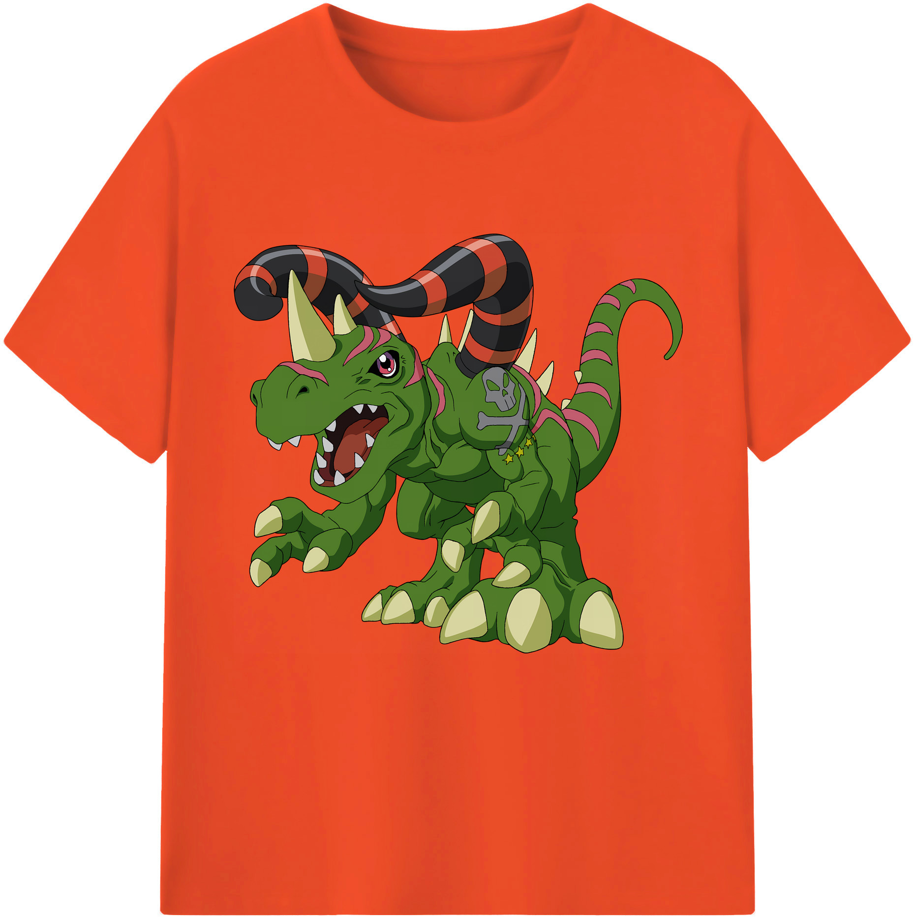（画像用） Digimon デジタルモンスター/デジモン 綿100％半袖Tシャツ（フロントプリント）