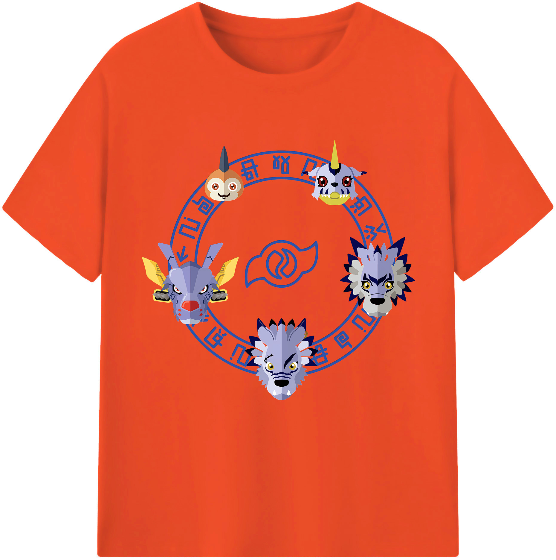 （画像用） Digimon デジタルモンスター/デジモン 綿100％半袖Tシャツ（フロントプリント）