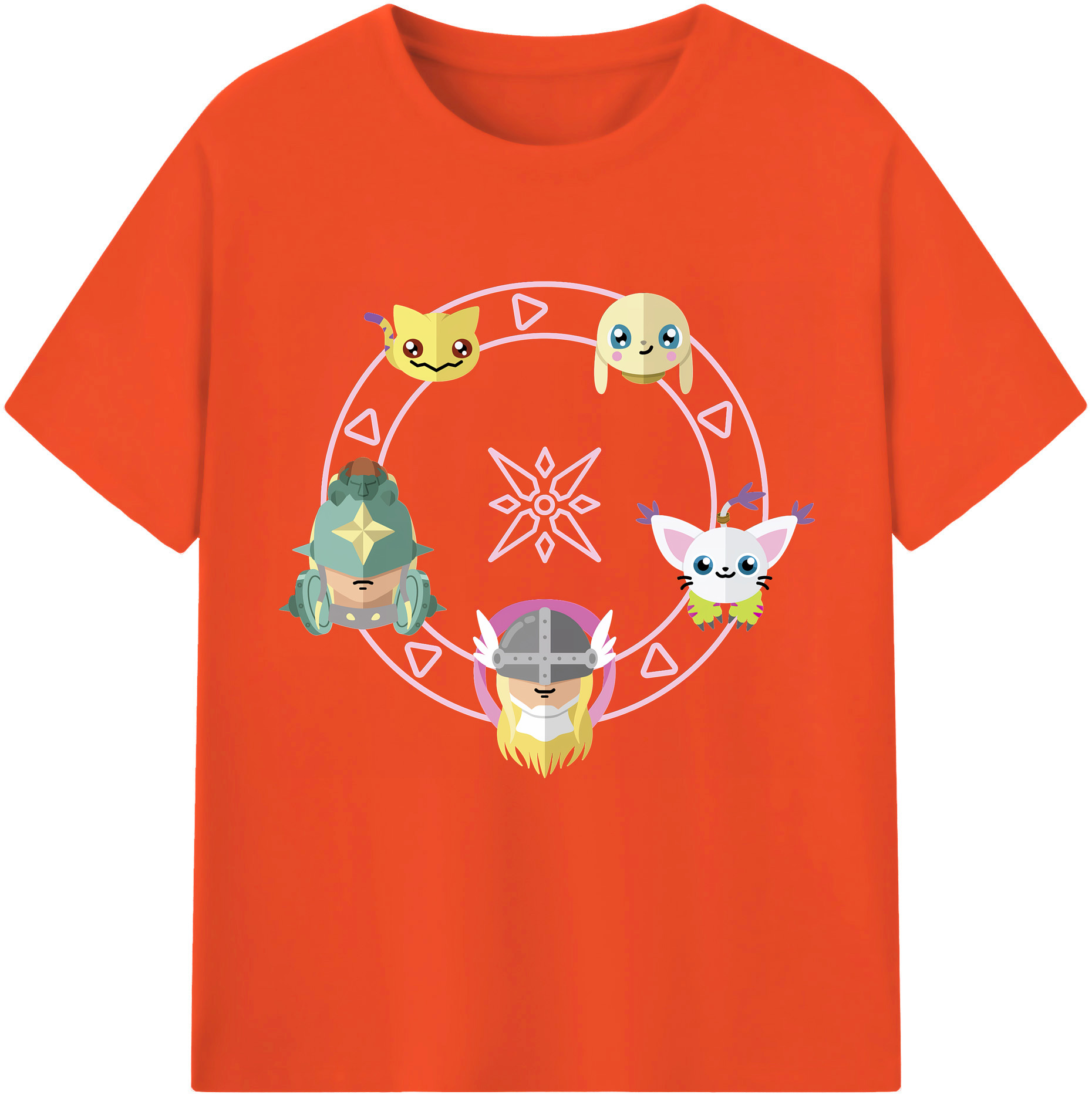 （画像用） Digimon デジタルモンスター/デジモン 綿100％半袖Tシャツ（フロントプリント）