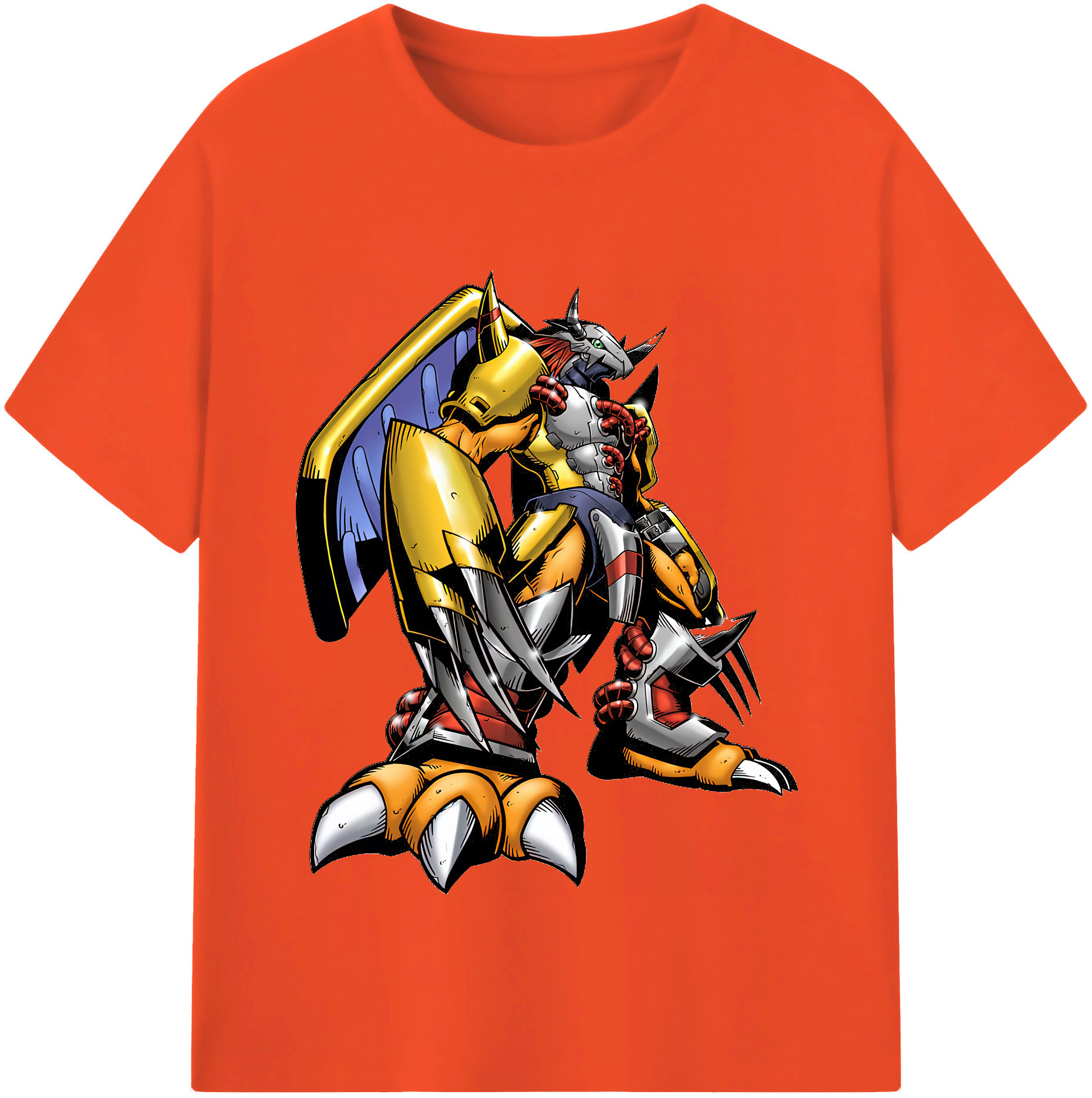 （画像用） Digimon デジタルモンスター/デジモン 綿100％半袖Tシャツ（フロントプリント）