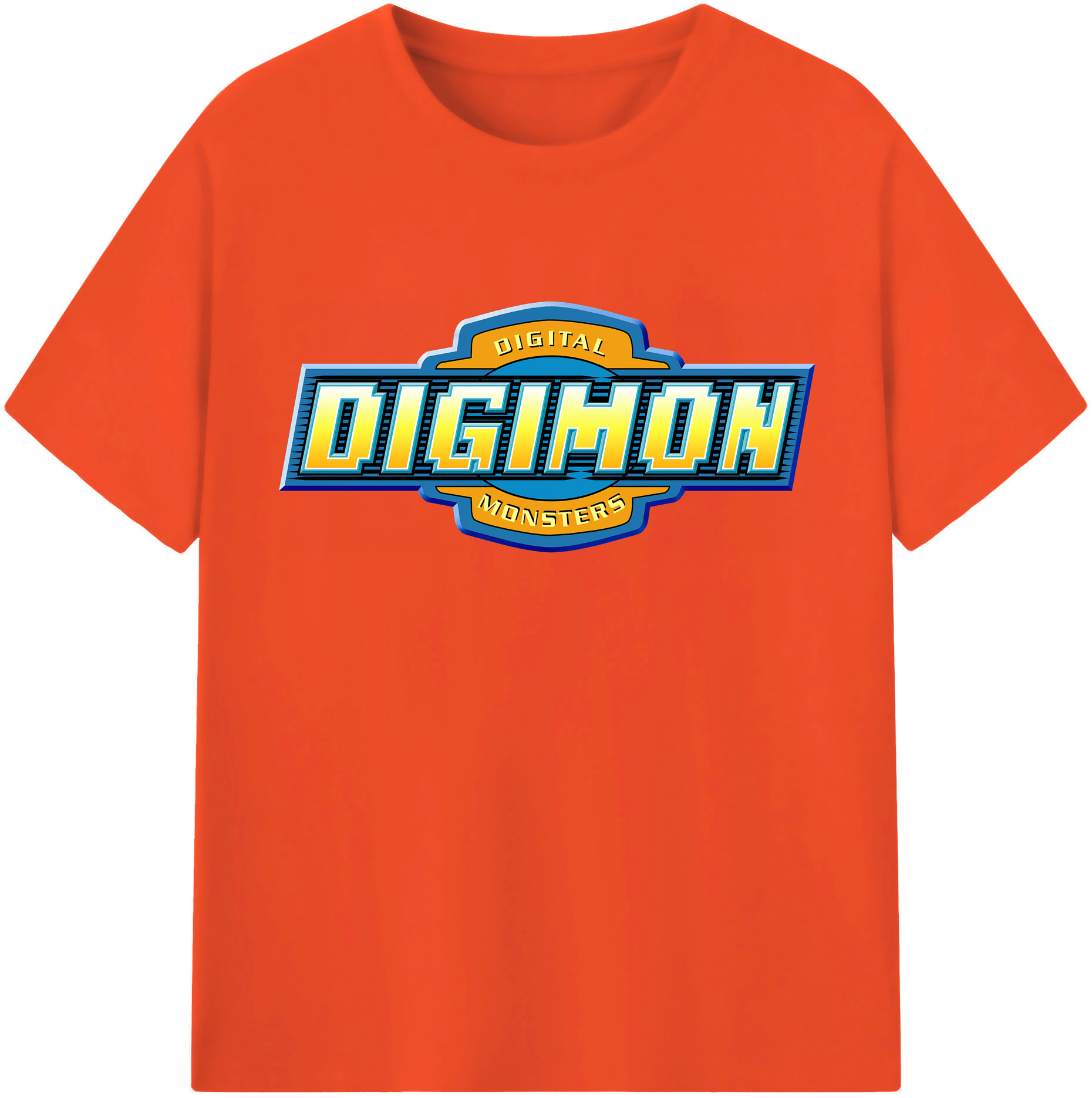 （画像用） Digimon デジタルモンスター/デジモン 綿100％半袖Tシャツ（フロントプリント）