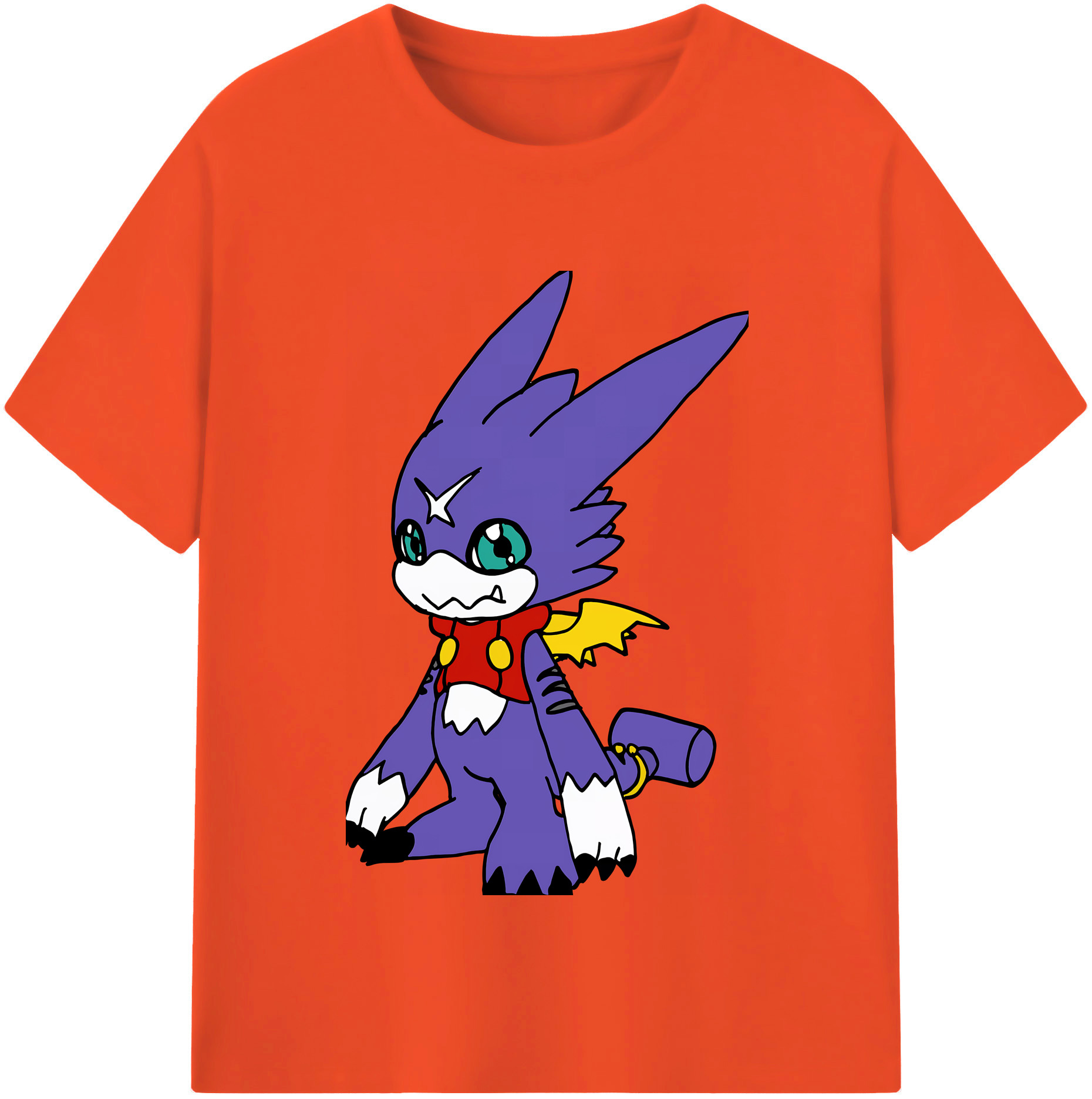 （画像用） Digimon デジタルモンスター/デジモン 綿100％半袖Tシャツ（フロントプリント）