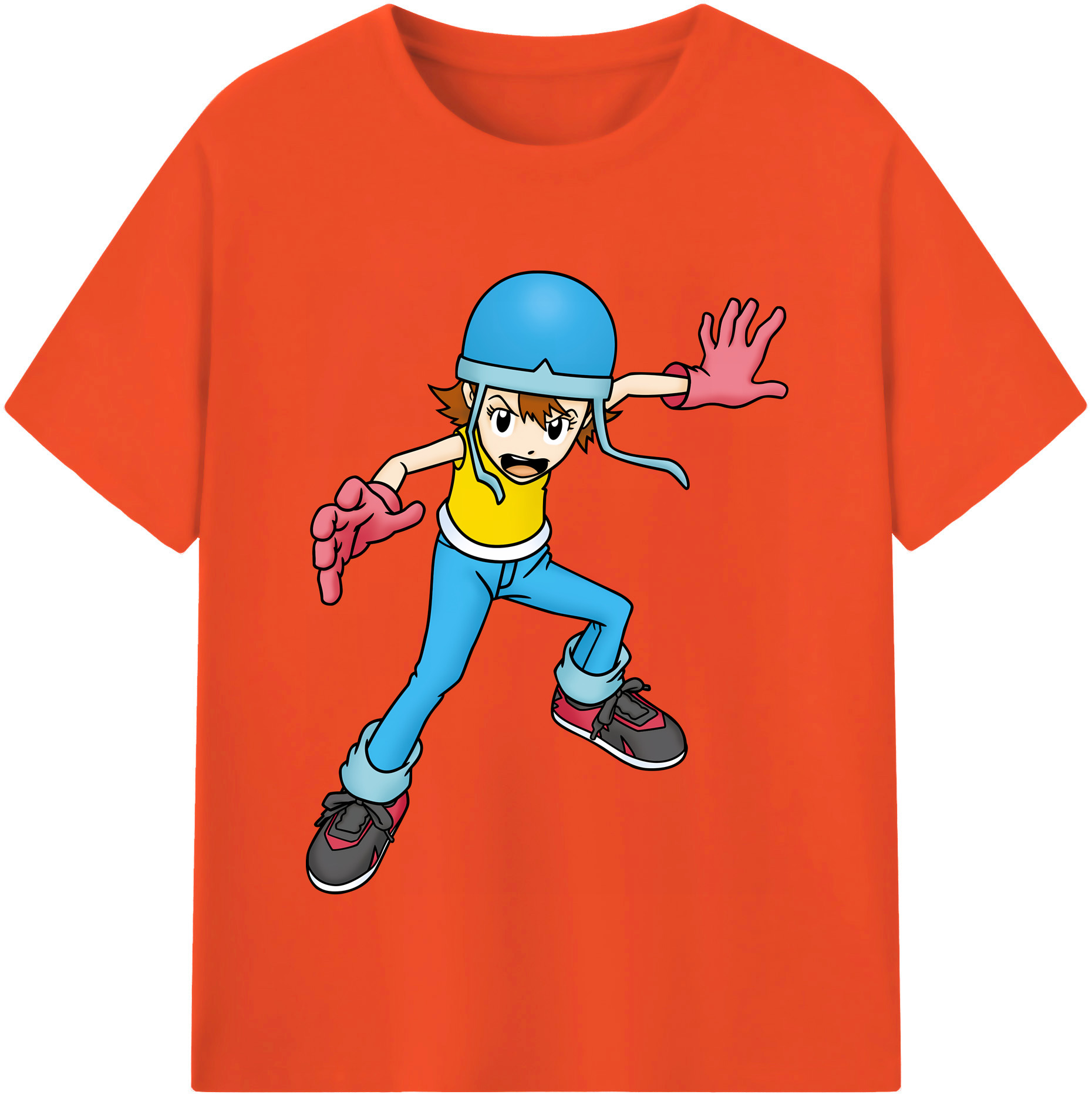 （画像用） Digimon デジタルモンスター/デジモン 綿100％半袖Tシャツ（フロントプリント）